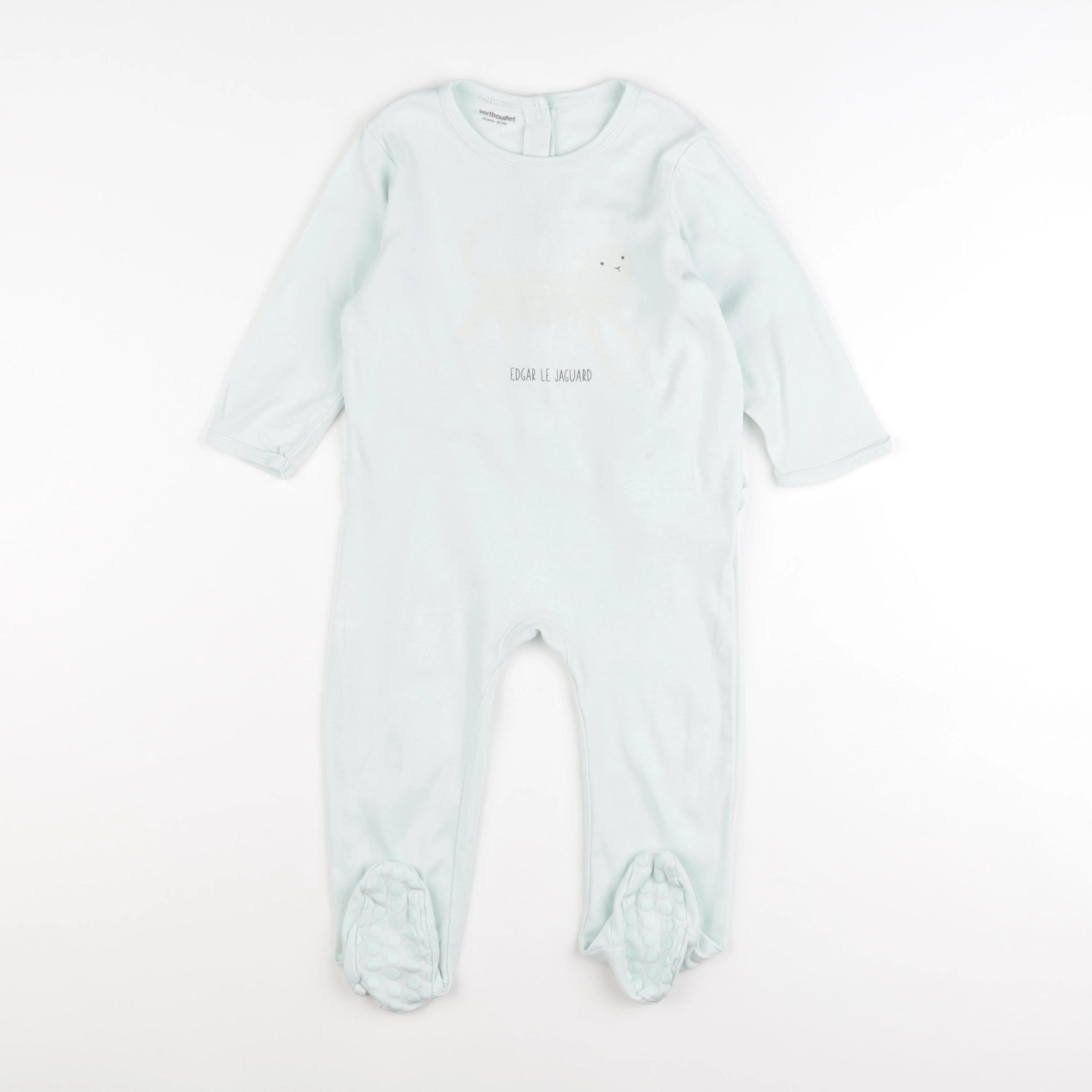 Vertbaudet - pyjama coton vert - 18 mois