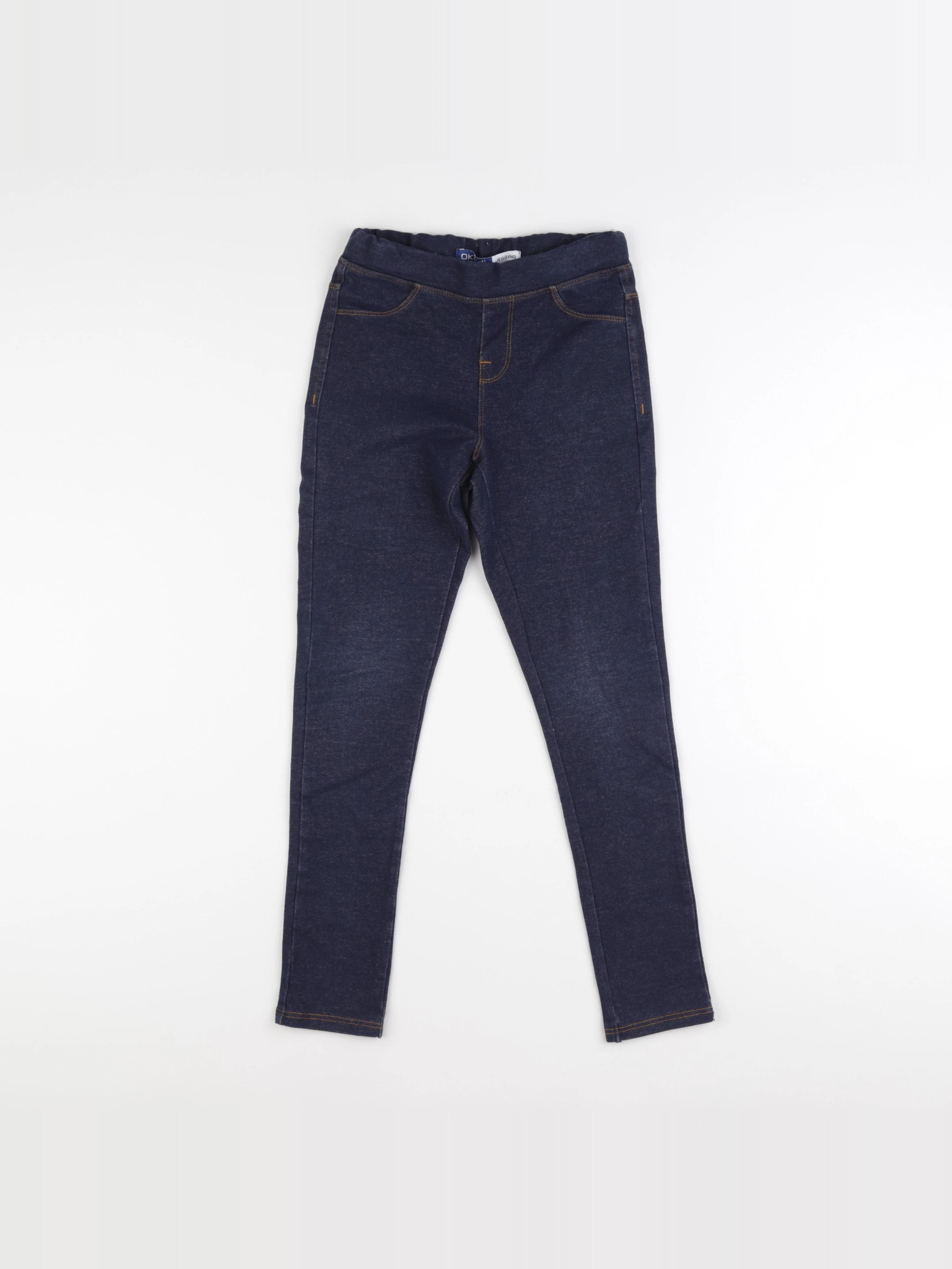 Okaidi - jegging bleu - 10 ans