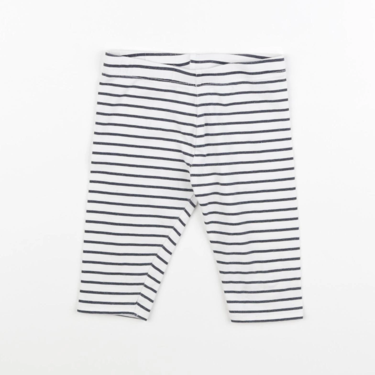 Vertbaudet - legging court blanc, bleu - 2 ans