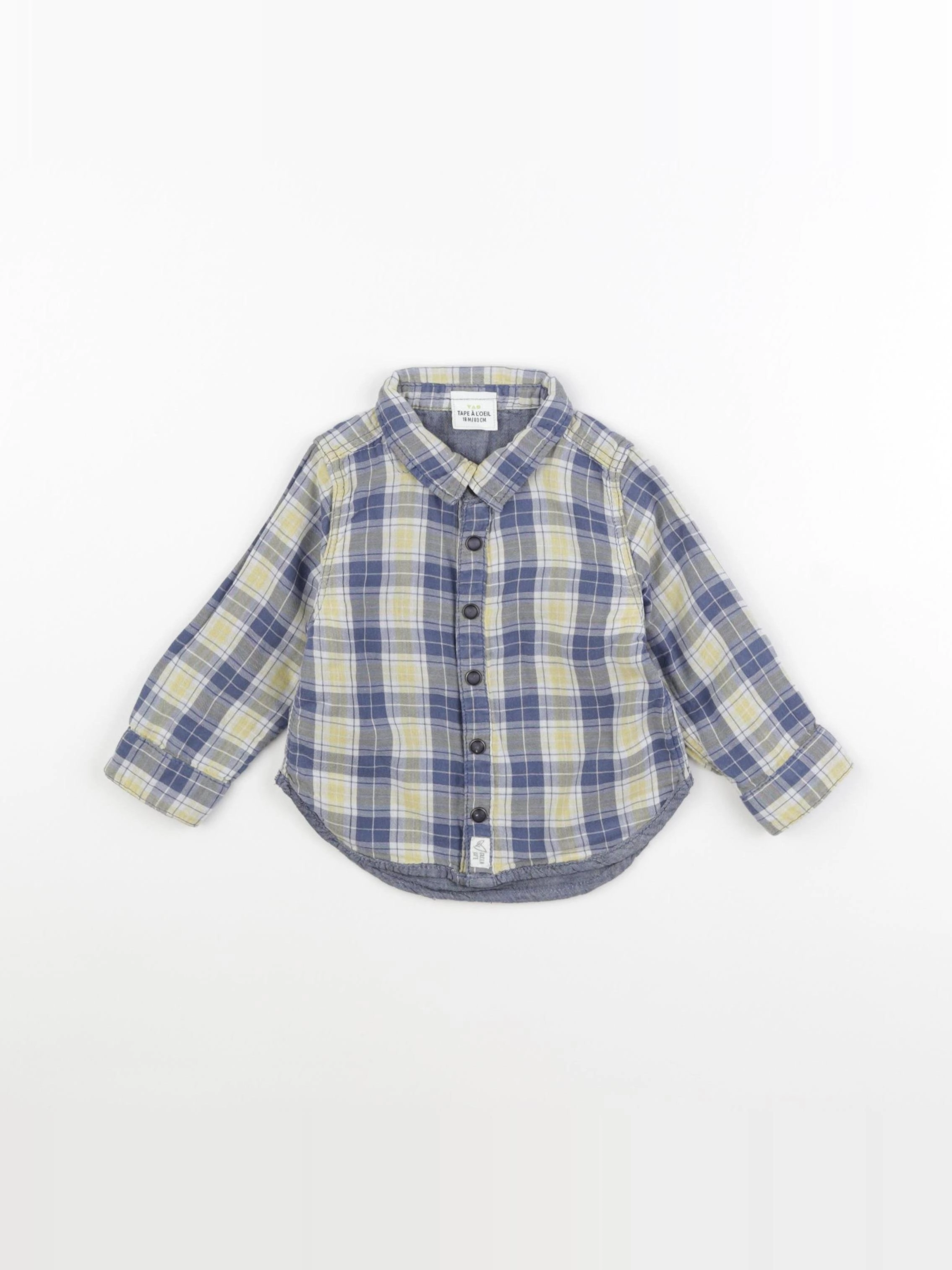 Tape à l'oeil - chemise bleu - 18 mois