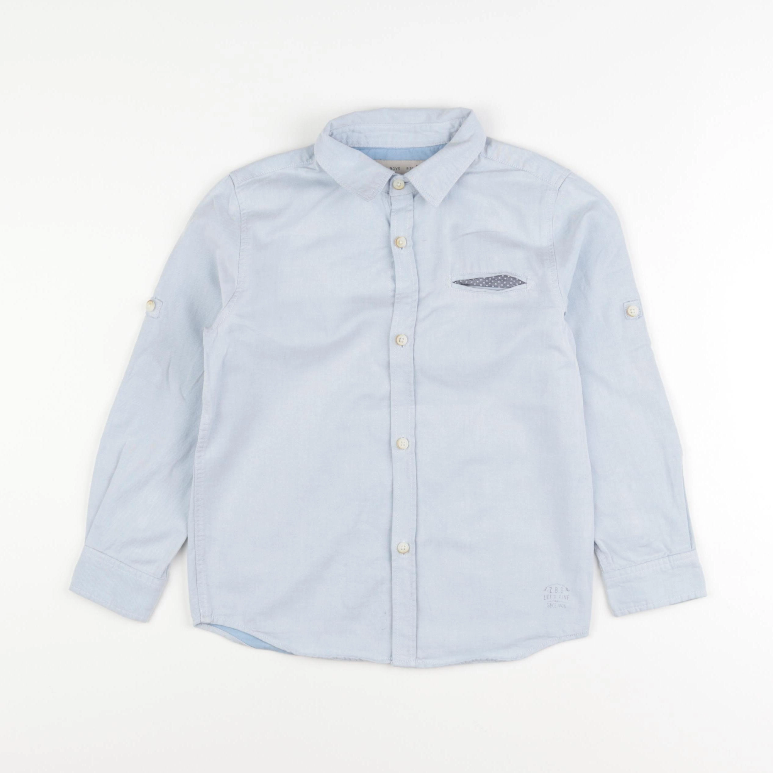 Zara - chemise bleu - 5/6 ans
