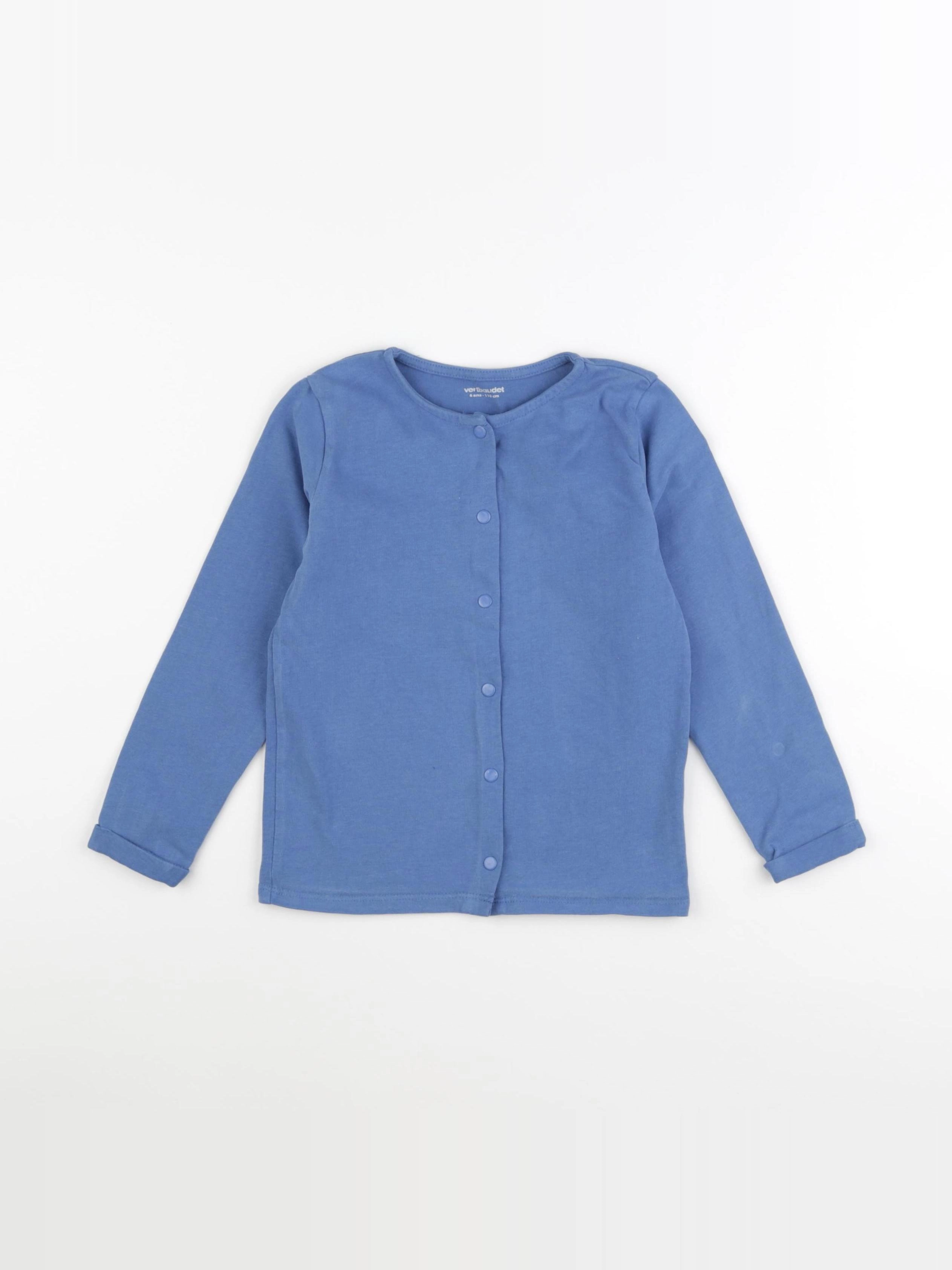 Vertbaudet - sweat bleu - 6 ans