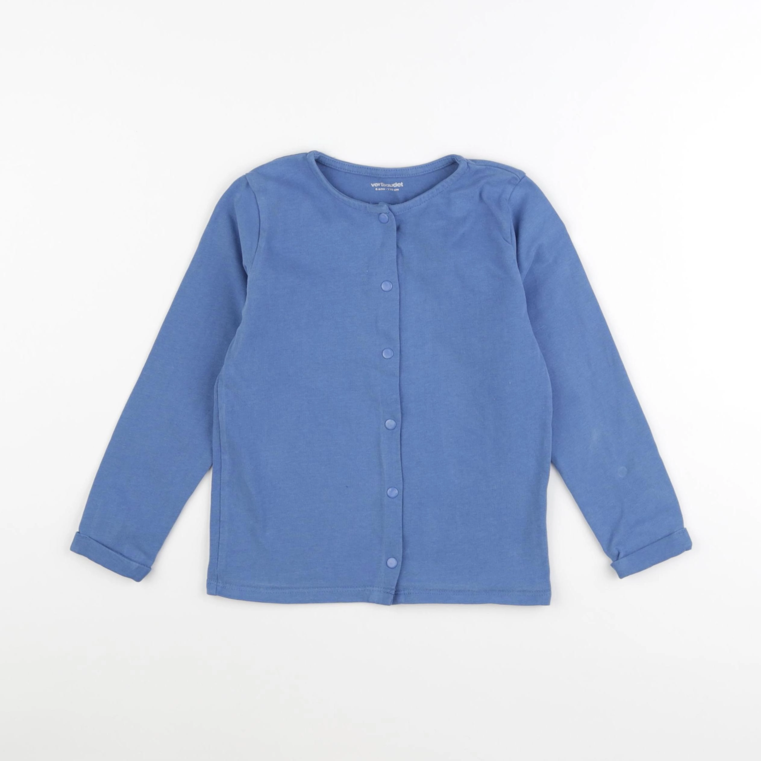 Vertbaudet - sweat bleu - 6 ans