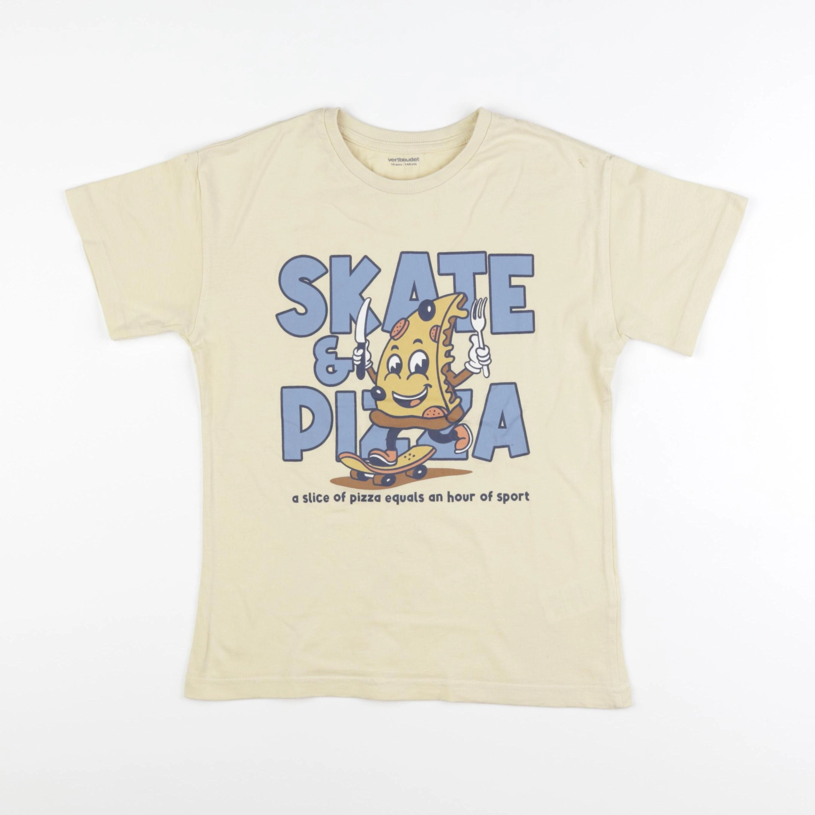 Vertbaudet - tee-shirt jaune - 10 ans