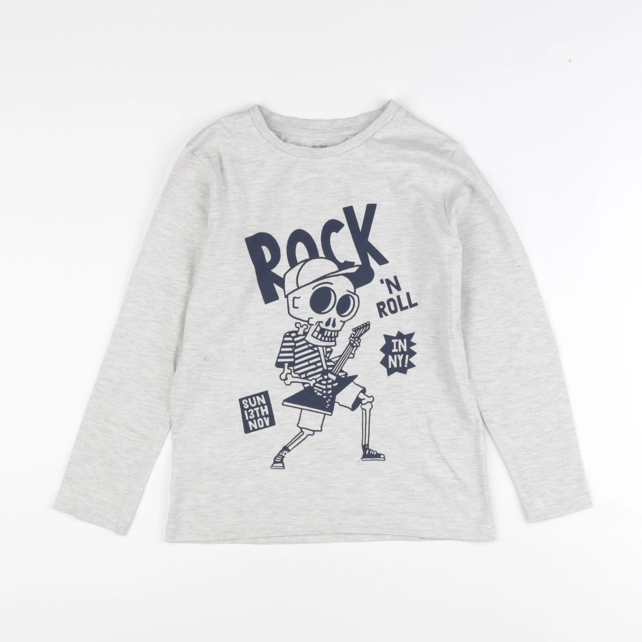 Vertbaudet - tee-shirt gris - 10 ans