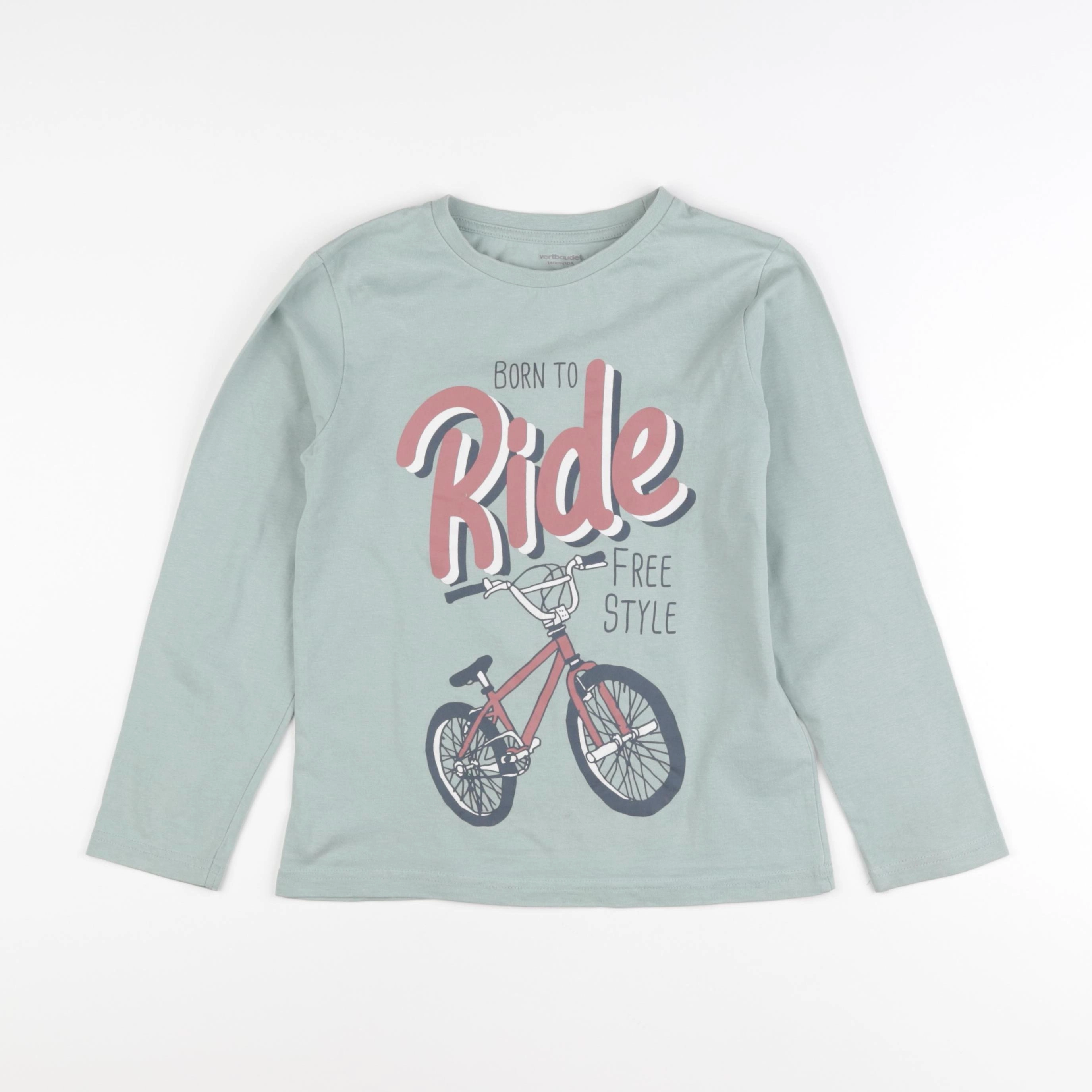 Vertbaudet - tee-shirt bleu - 10 ans