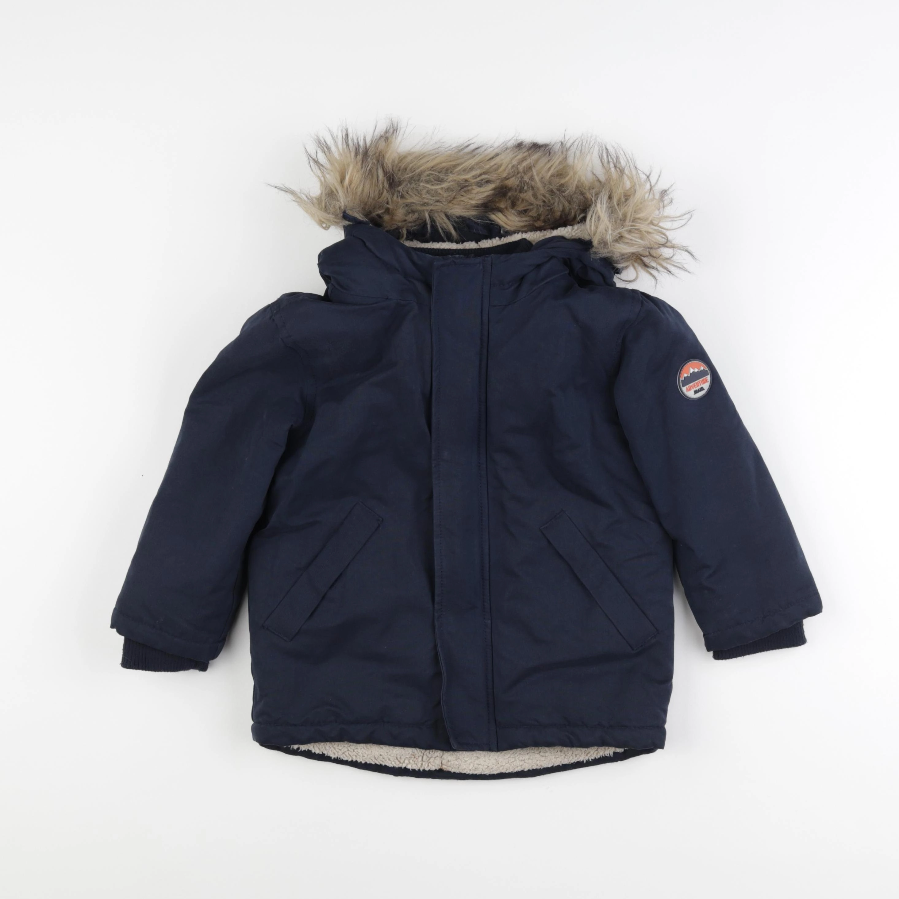 Vertbaudet - parka bleu - 4 ans