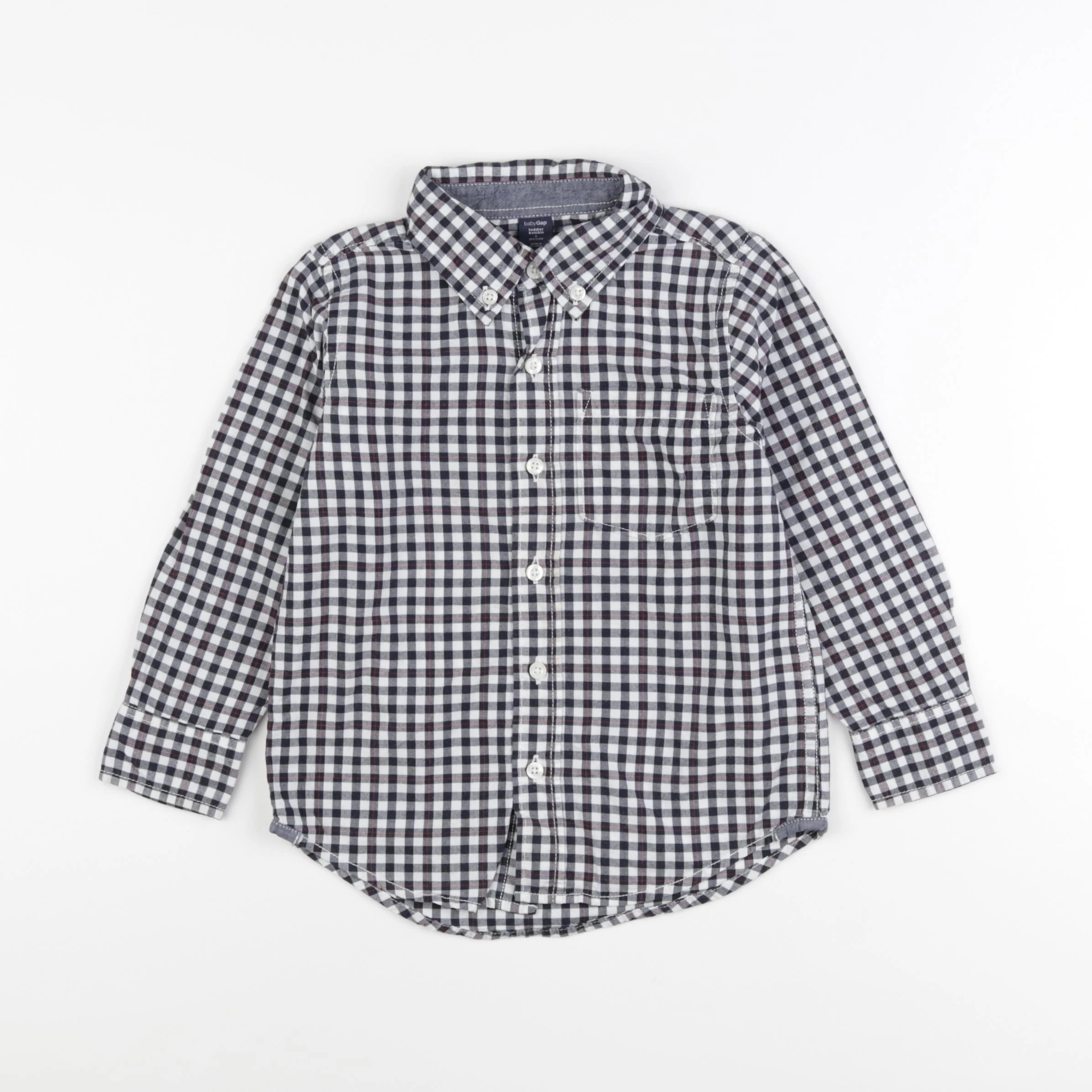 GAP - chemise noir, blanc - 4 ans