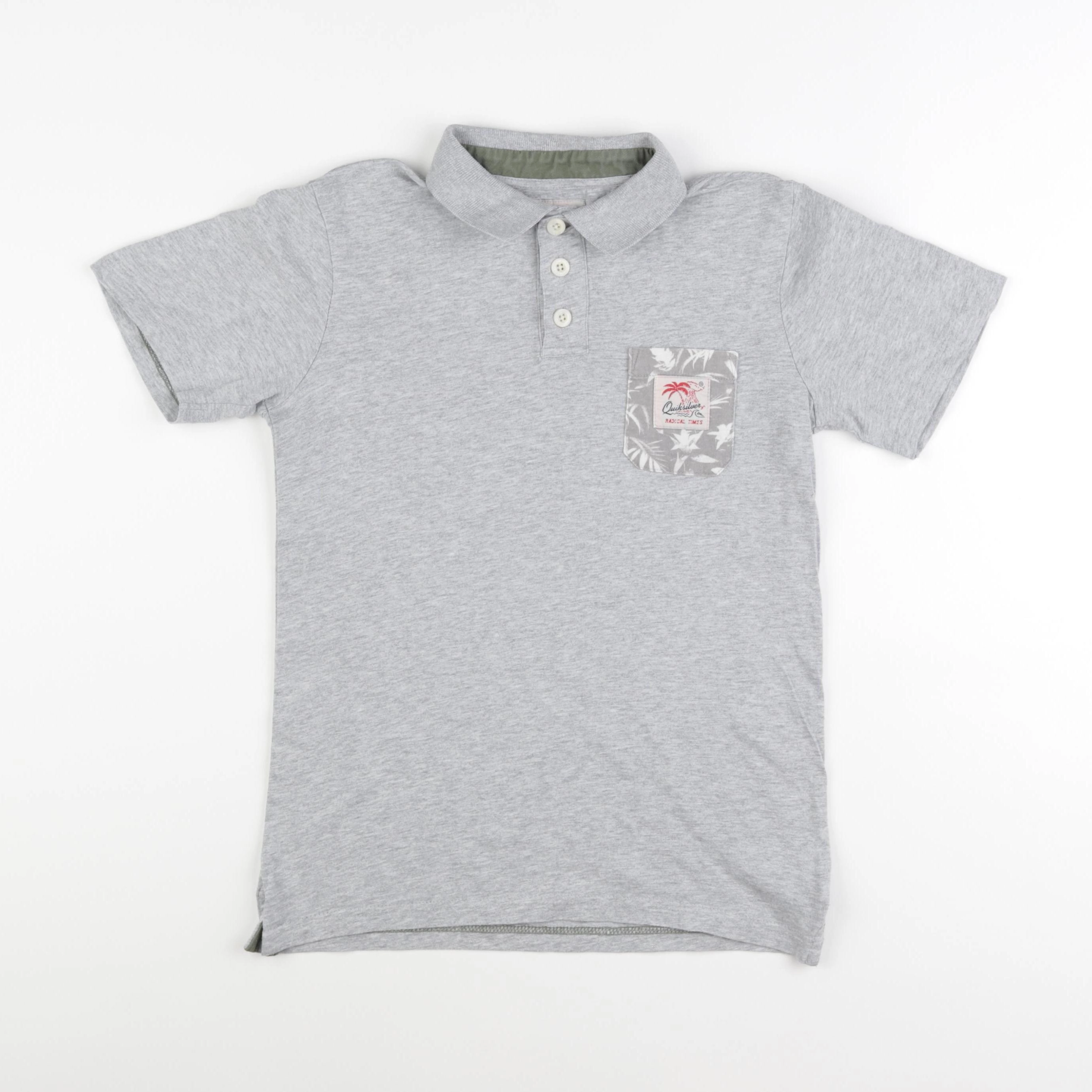 Quiksilver - polo gris - 10 ans