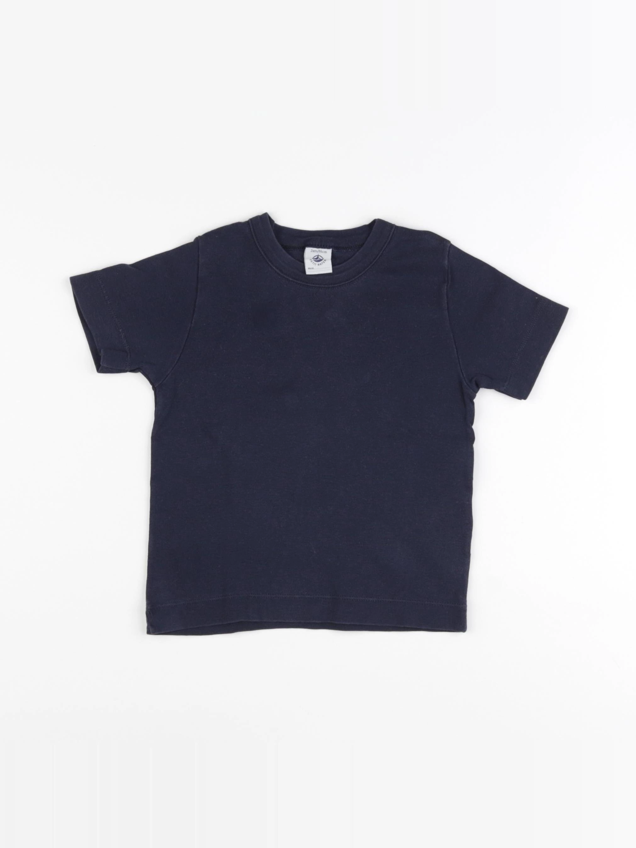 Petit Bateau - maillot de corps bleu - 2 ans