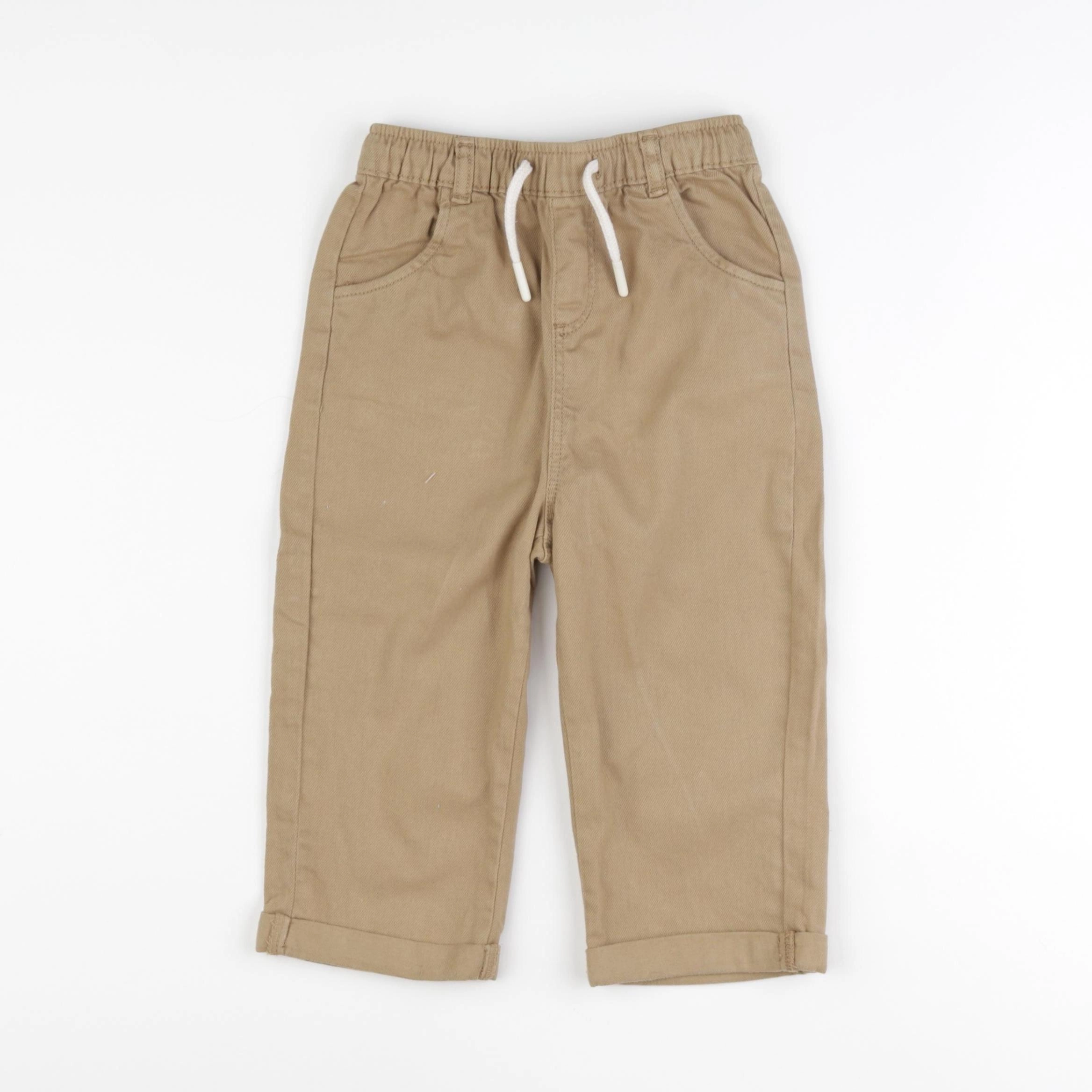 Vertbaudet - pantalon marron - 24 mois