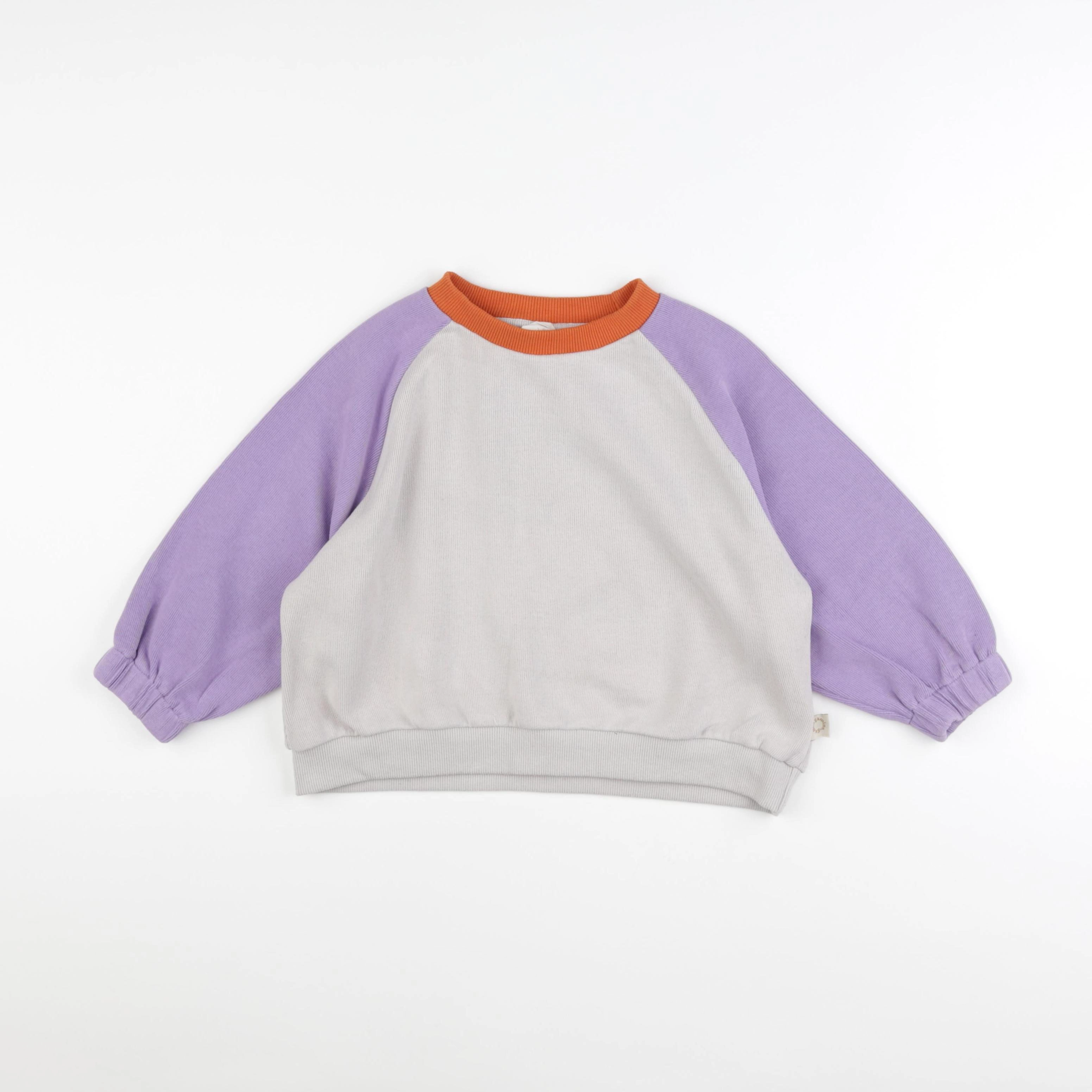 Gamin gamine - sweat violet - 3 ans