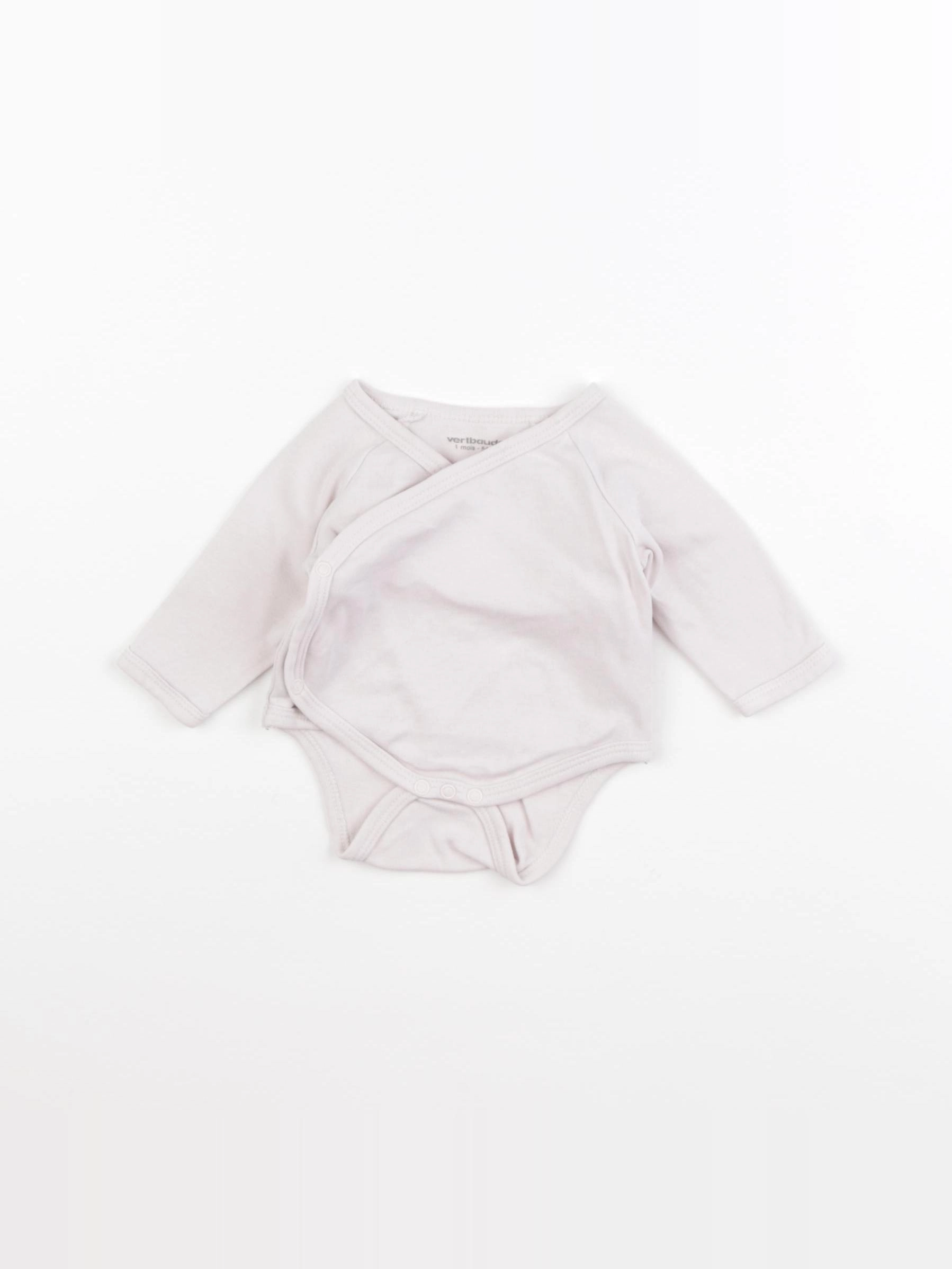Vertbaudet - body rose - 1 mois