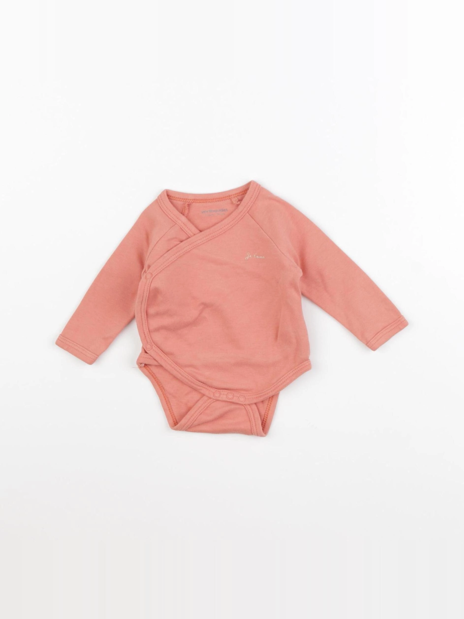 Vertbaudet - body rose - 1 mois