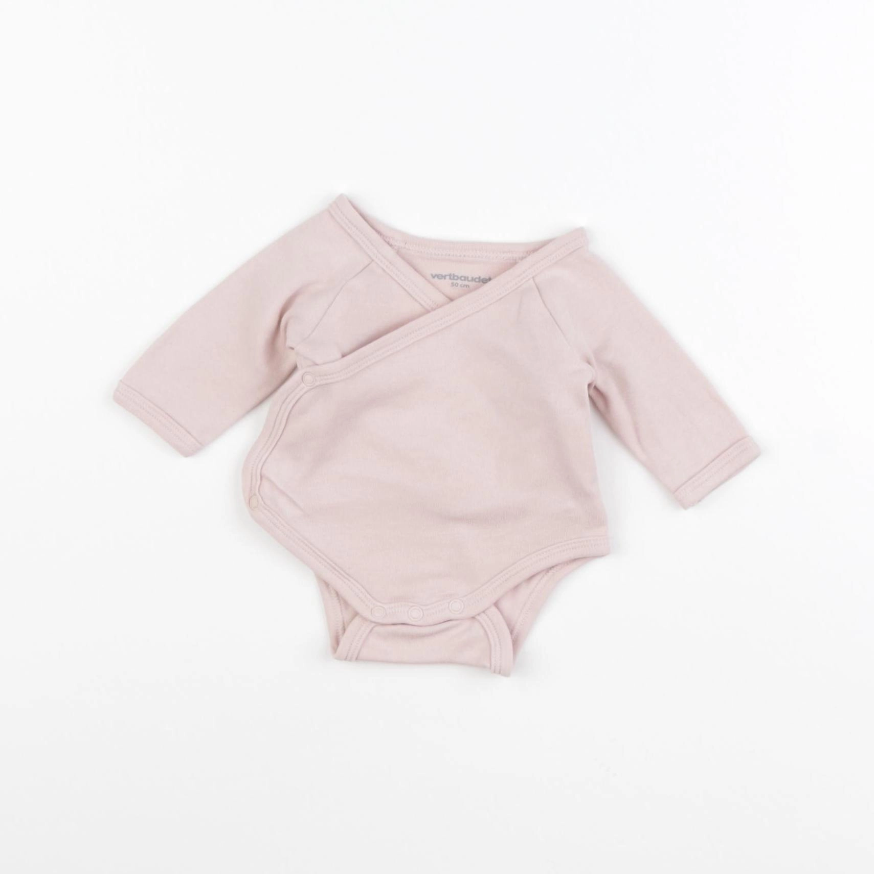 Vertbaudet - body rose - 0 mois
