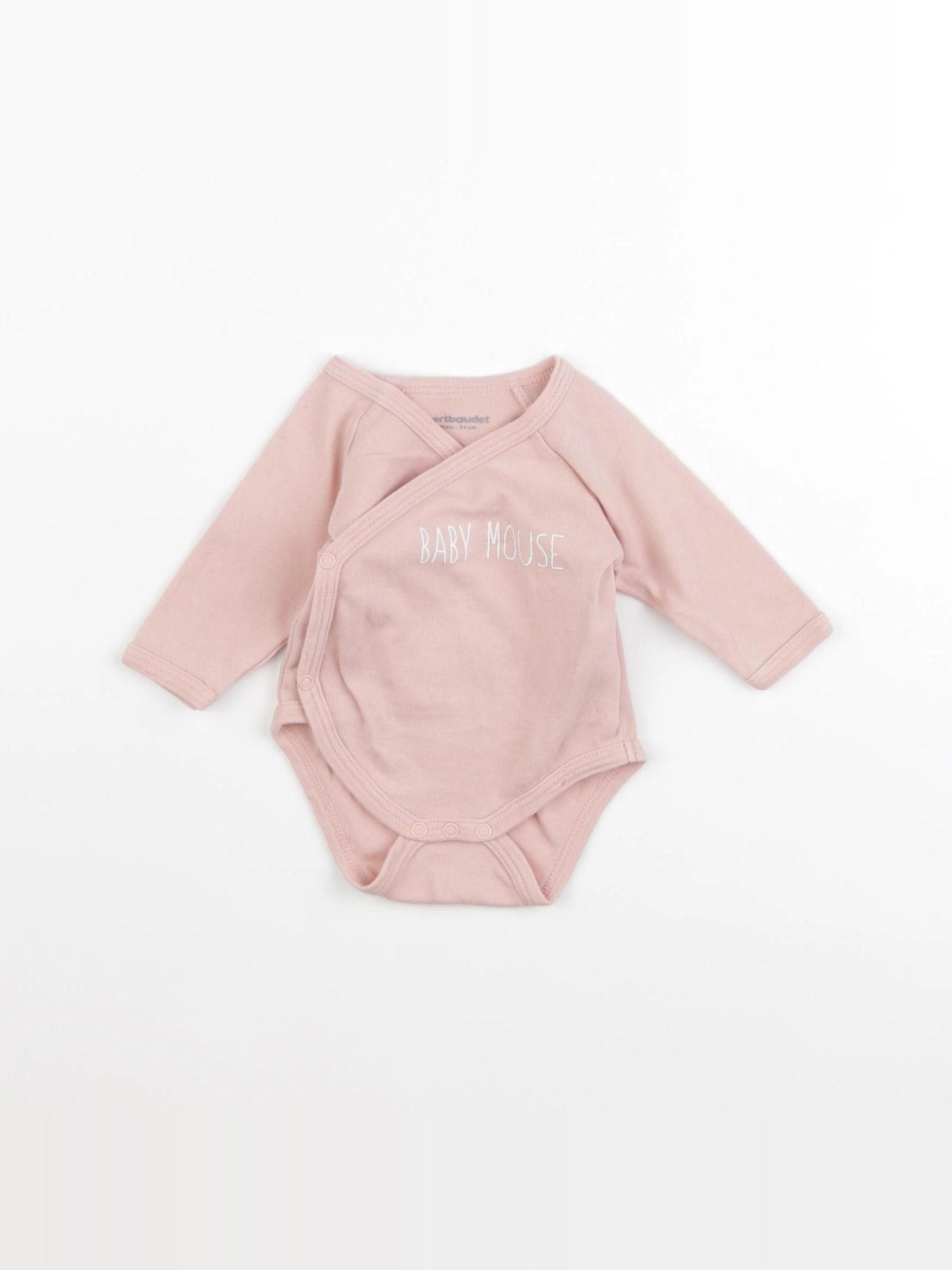 Vertbaudet - body rose - 1 mois