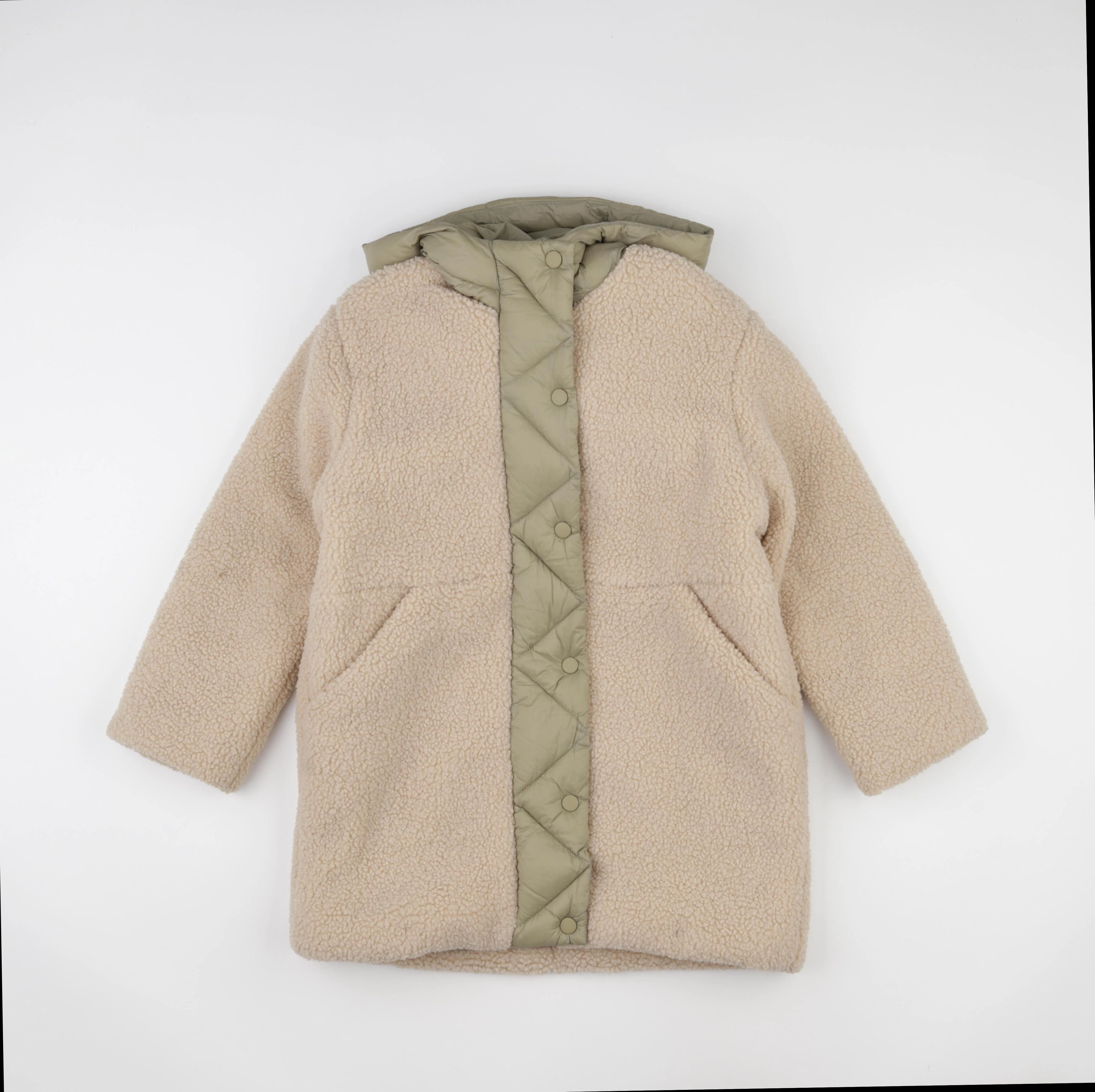 Zara - veste beige, vert - 9 ans