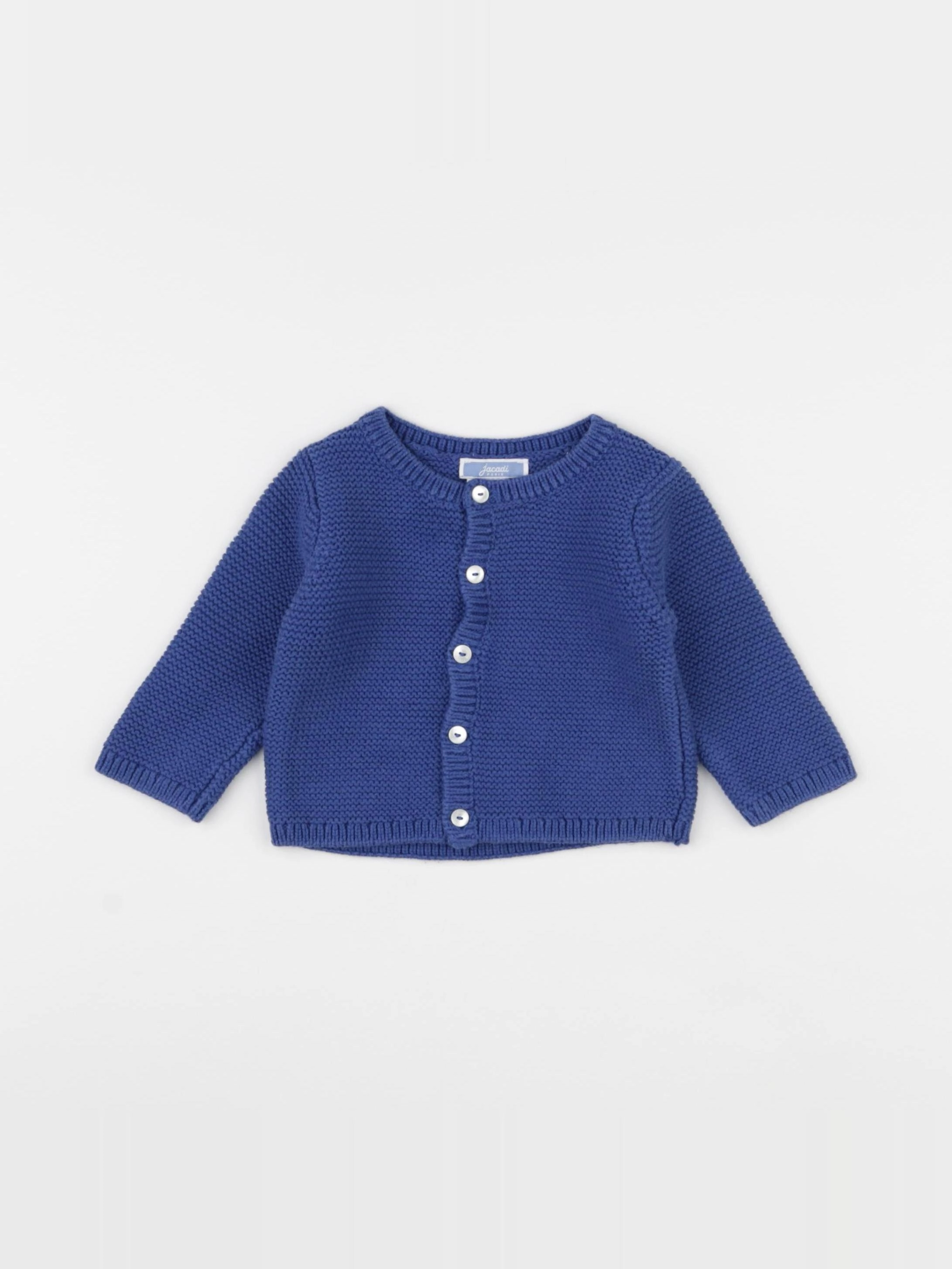 Jacadi - gilet bleu - 6 mois