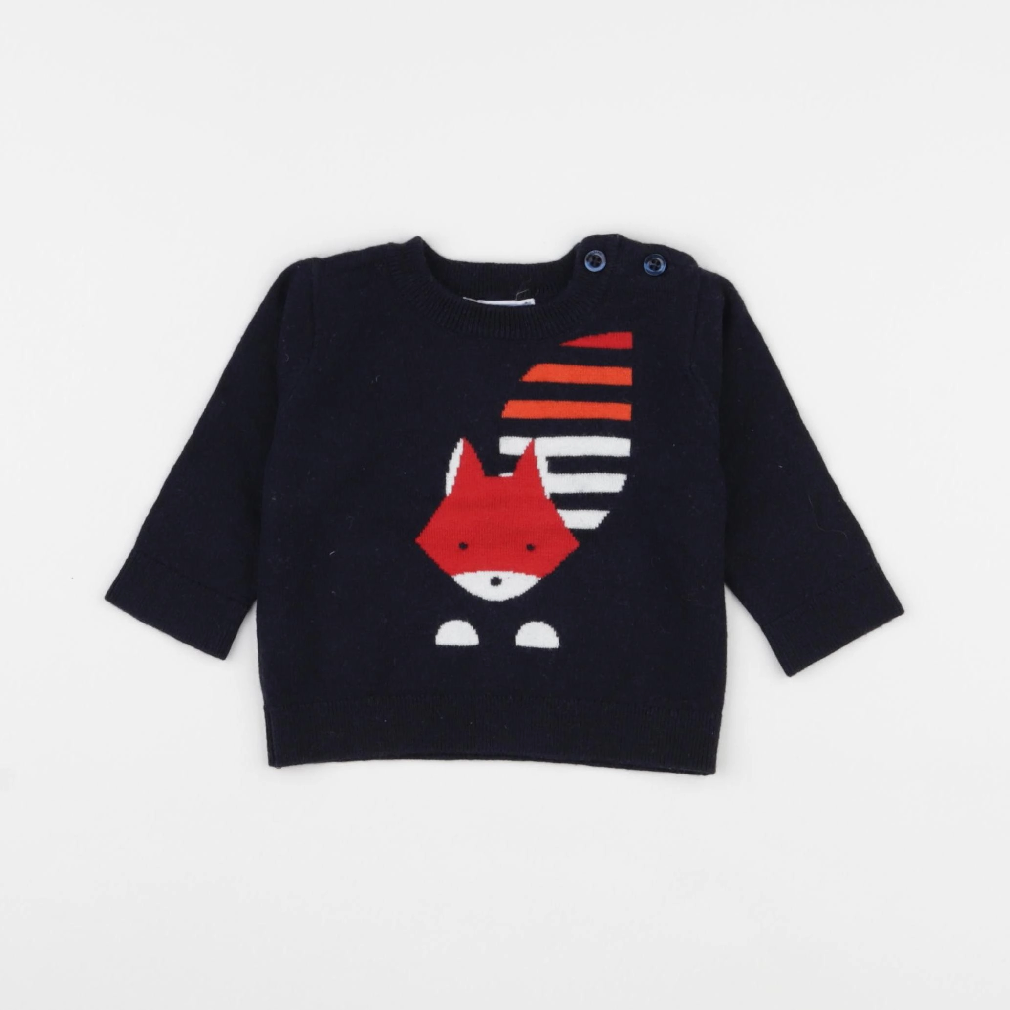 Jacadi - pull bleu - 6 mois