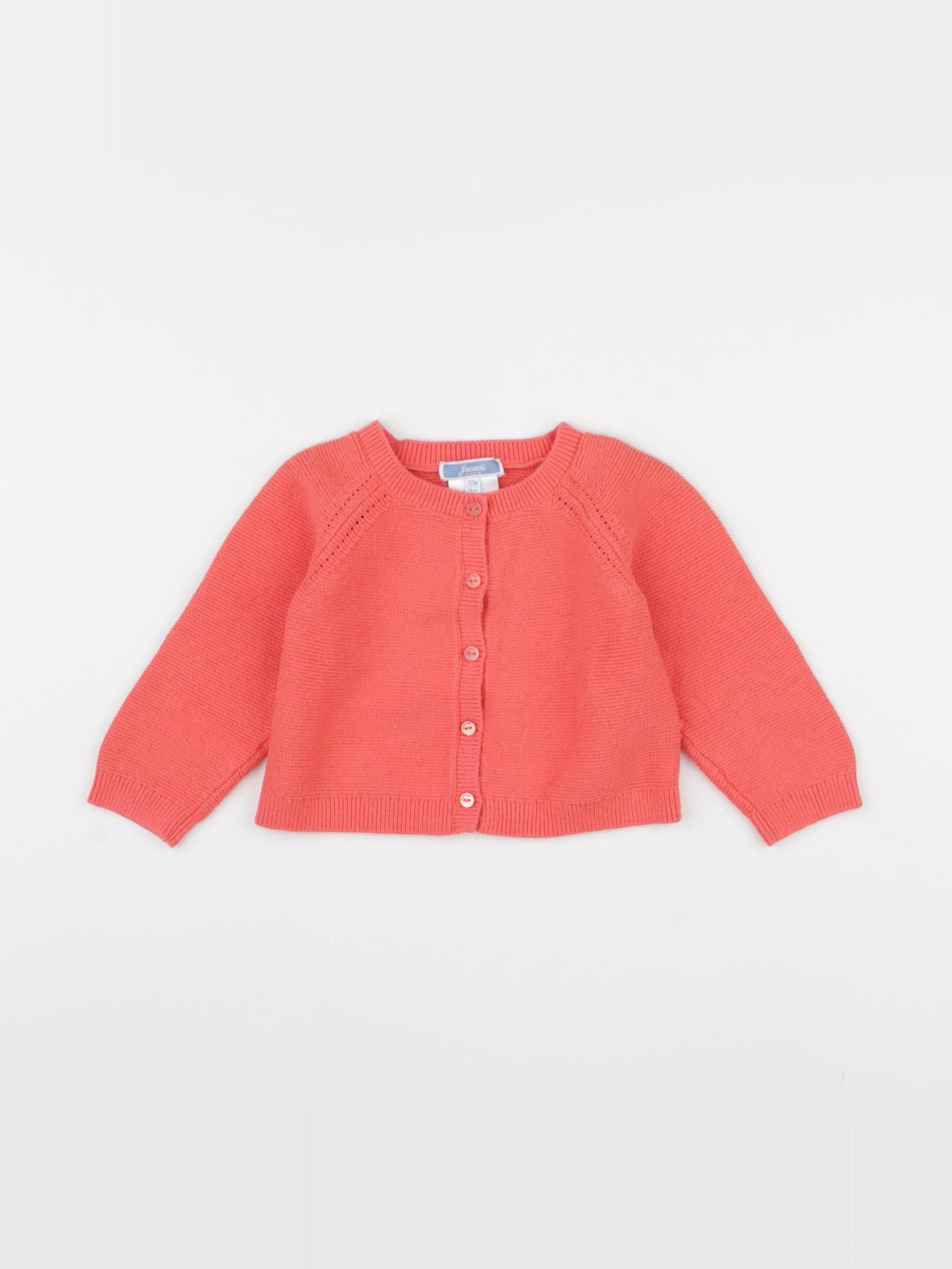 Jacadi - gilet rose - 12 mois
