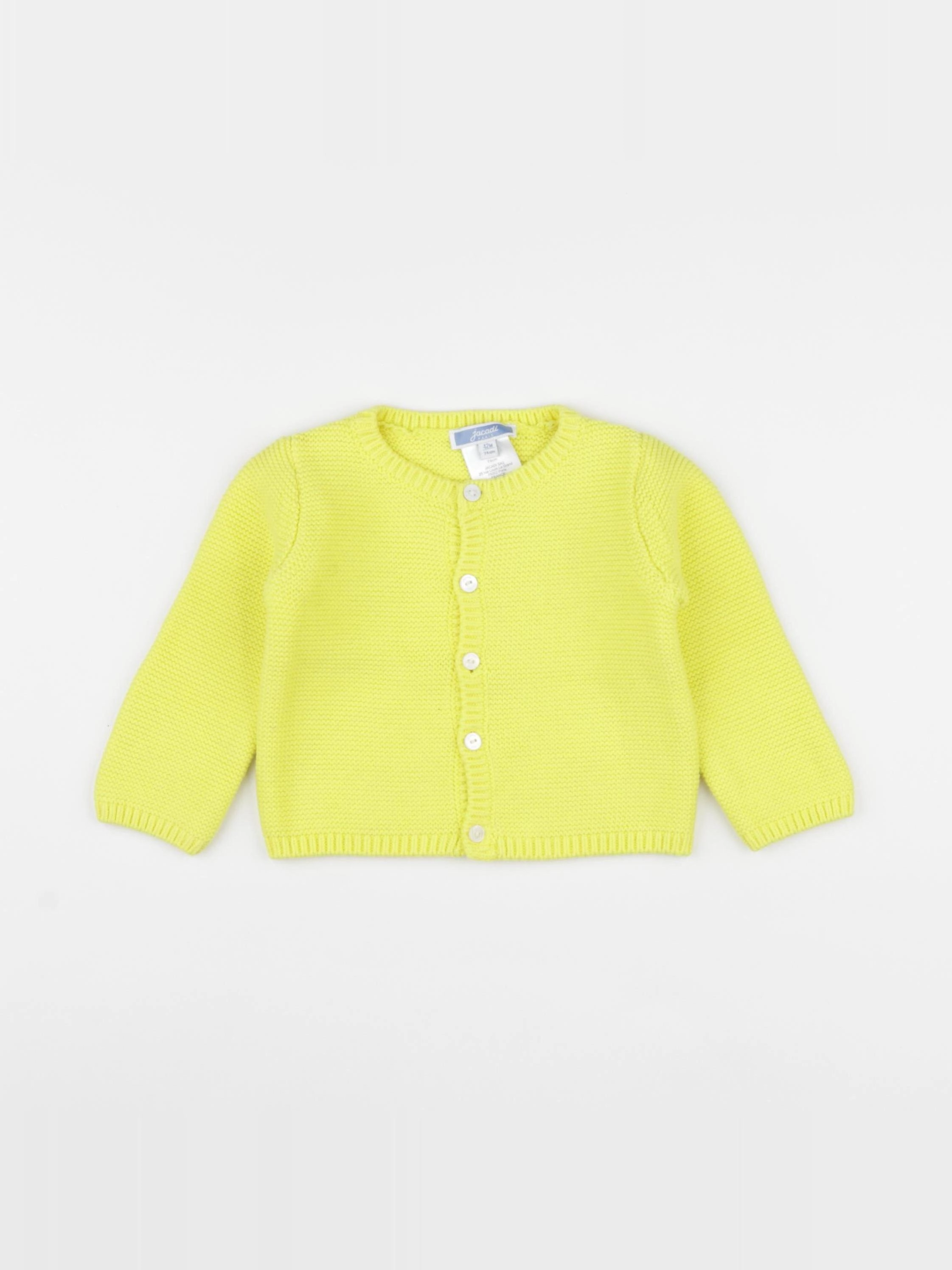 Jacadi - gilet jaune - 12 mois