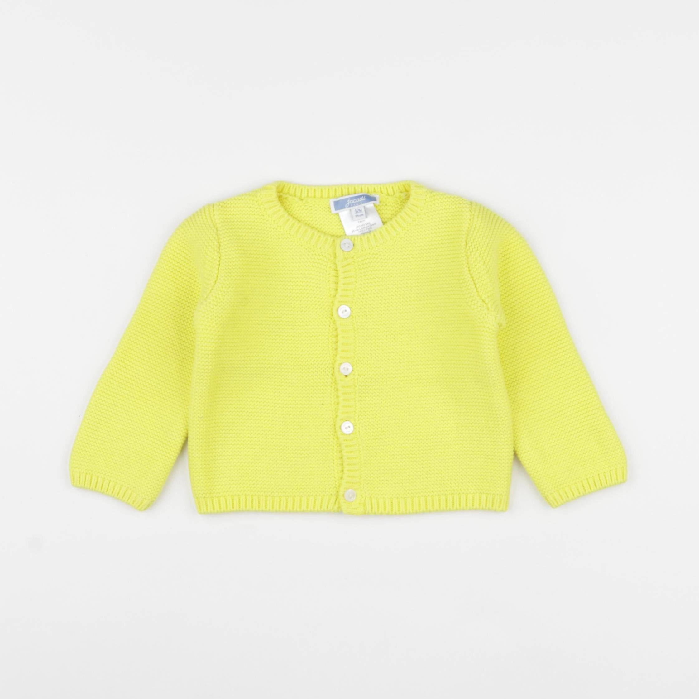 Jacadi - gilet jaune - 12 mois