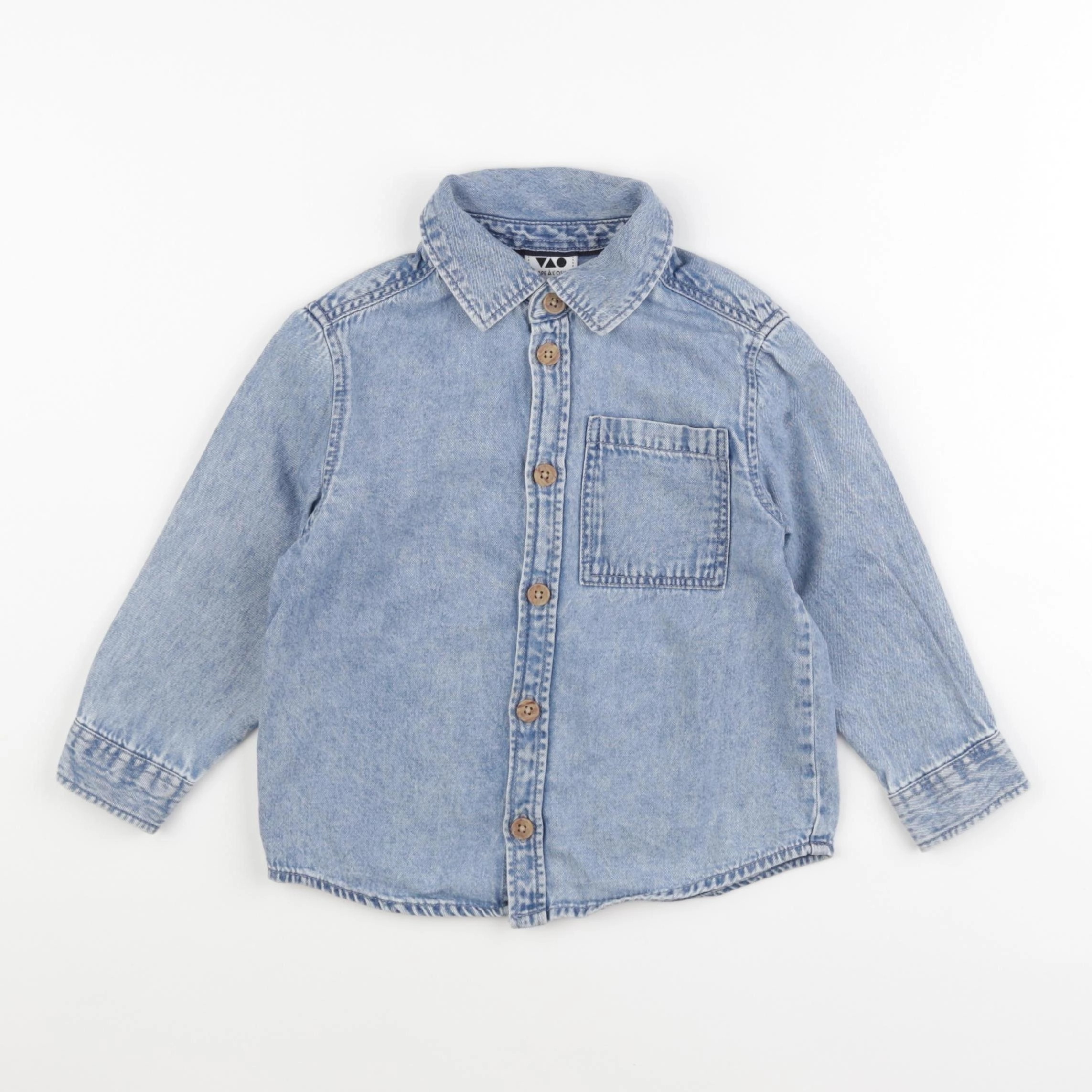 Tape à l'oeil - chemise bleu - 36 mois