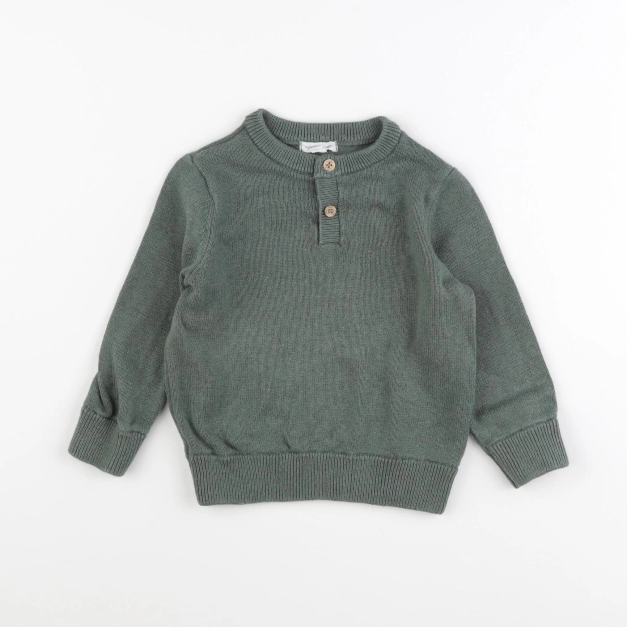 Vertbaudet - pull vert - 3 ans