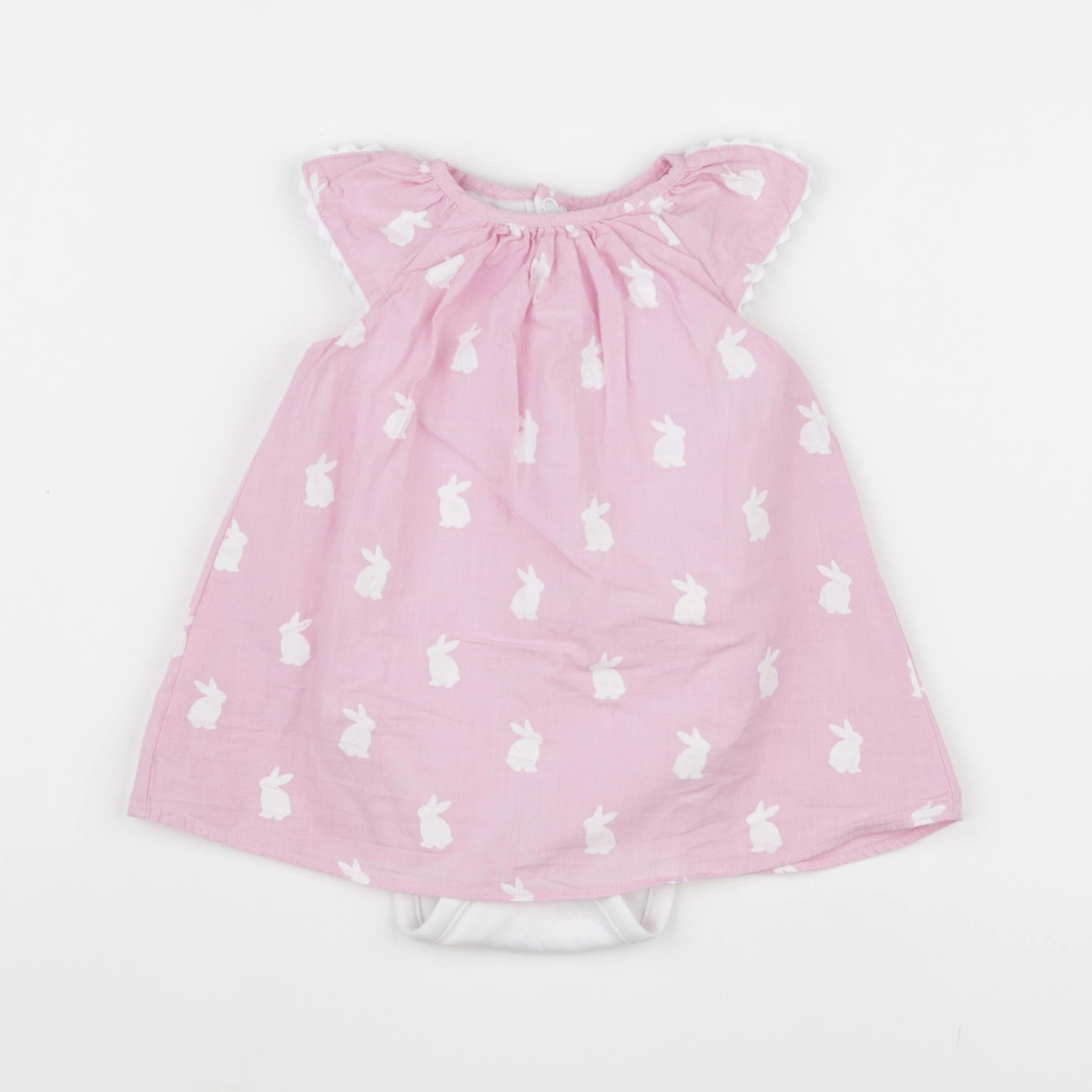 Jacadi - body robe rose - 6 mois