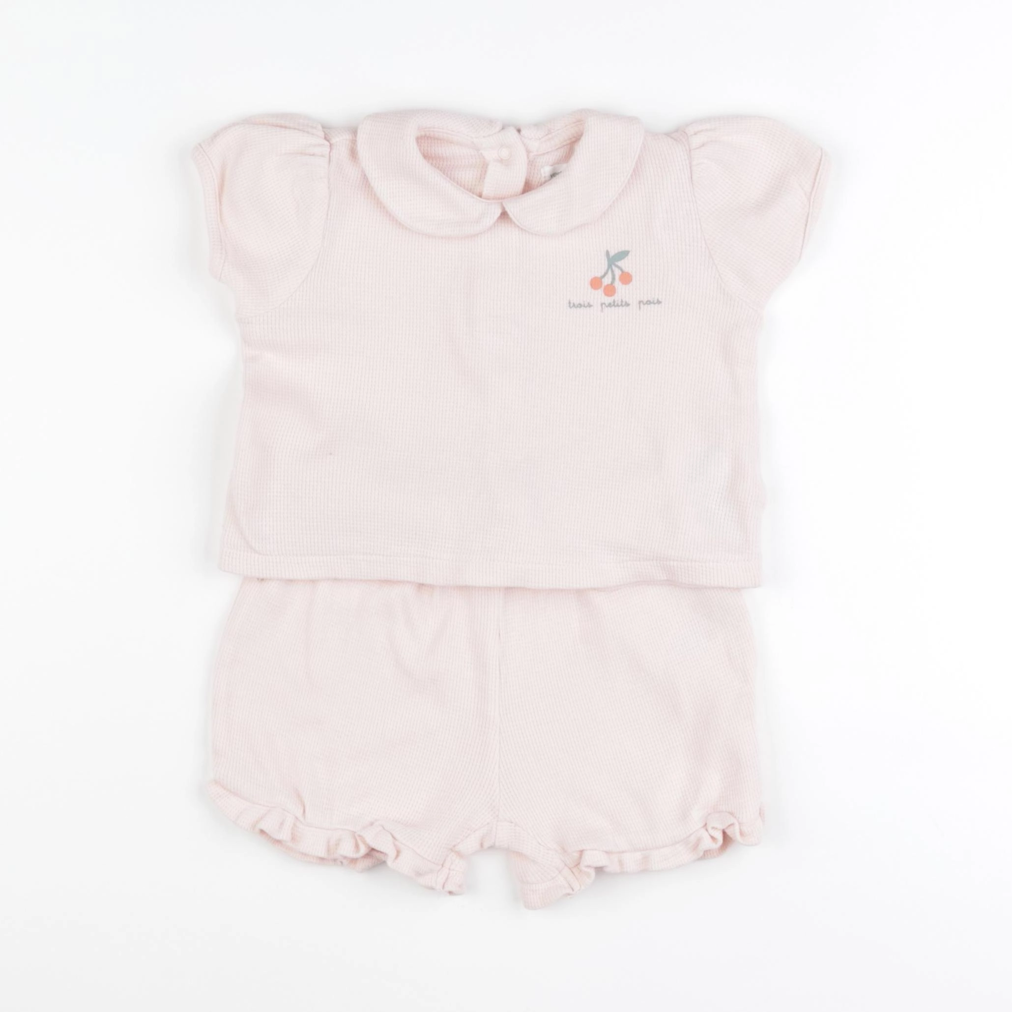 Vertbaudet - pyjama coton rose - 18 mois
