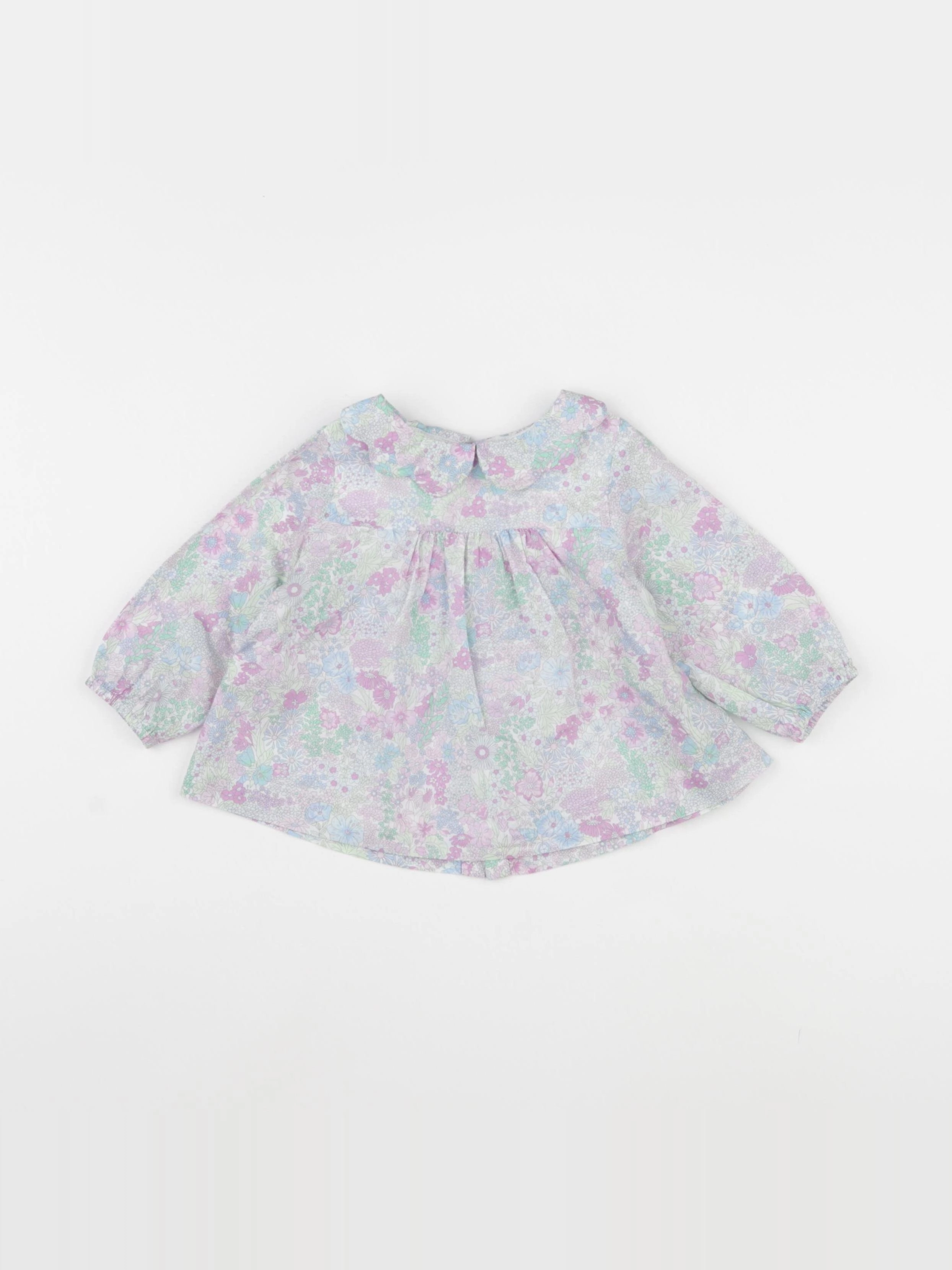 Jacadi - blouse liberty multicolore - 12 mois