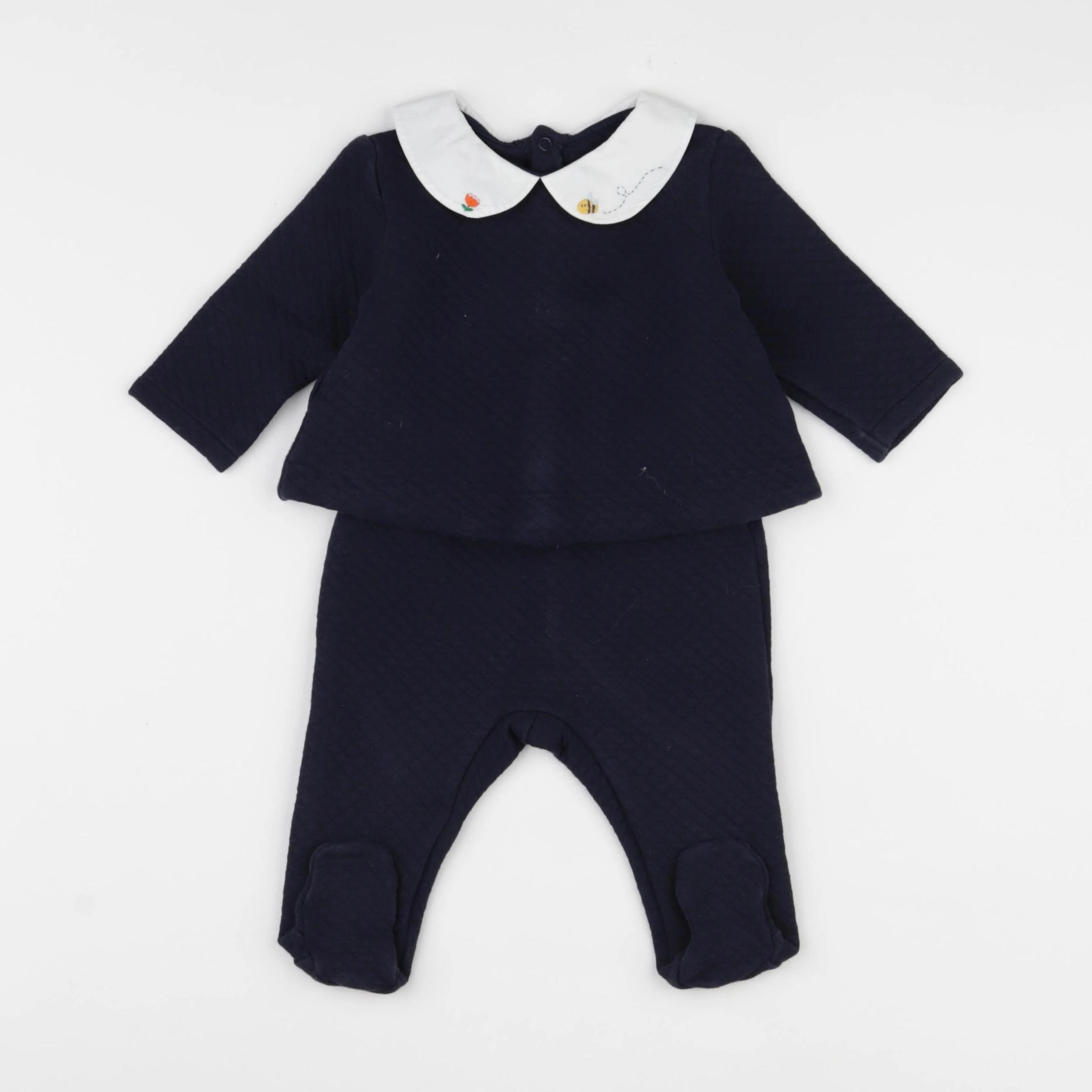 Jacadi - ensemble bleu - 6 mois