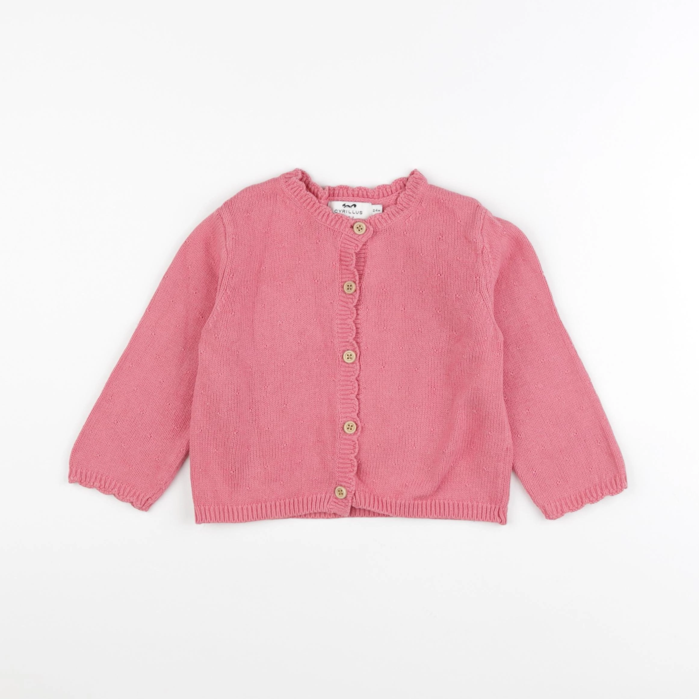 Cyrillus - gilet rose - 24 mois