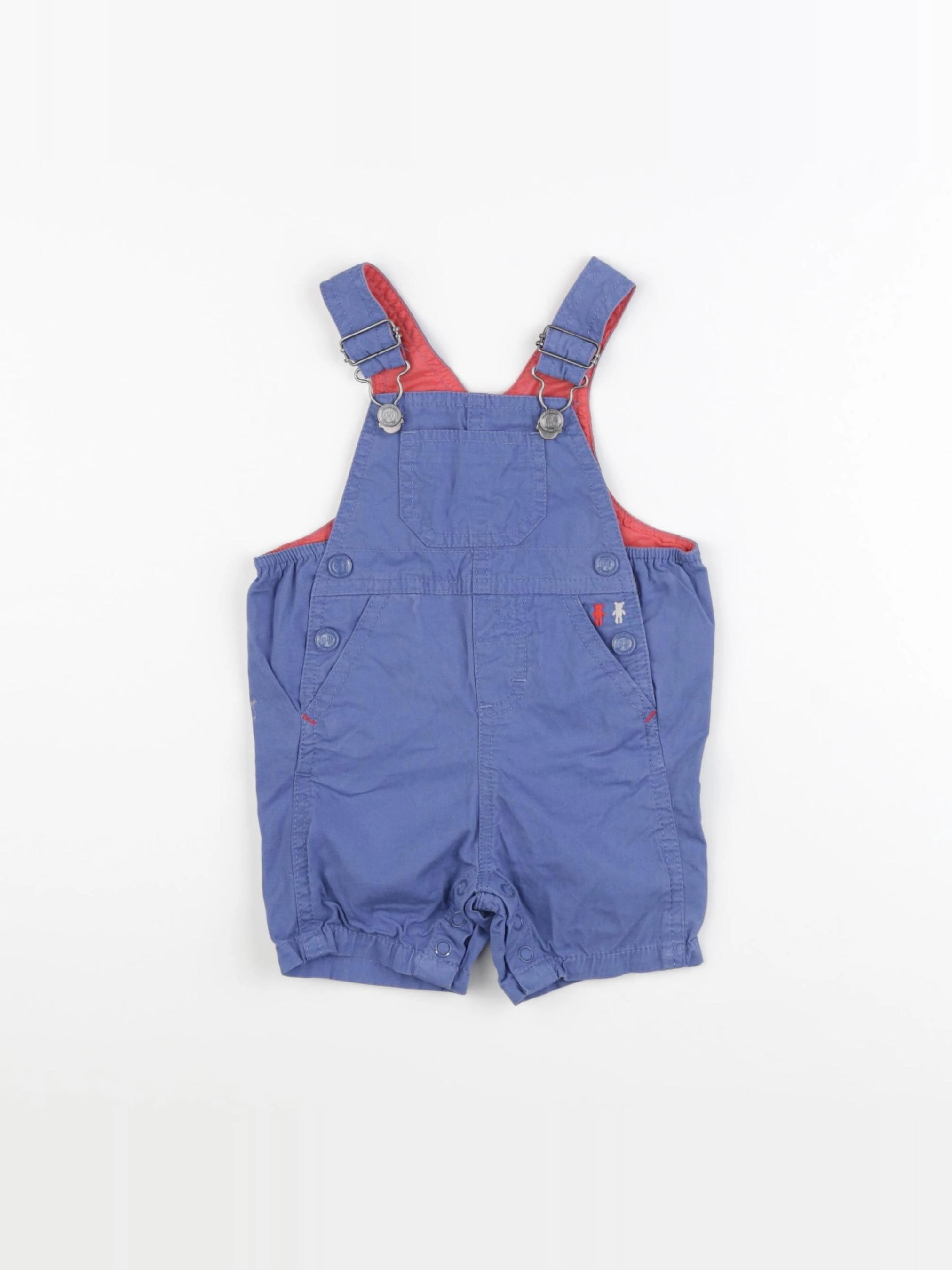Natalys - salopette bleu - 6 mois
