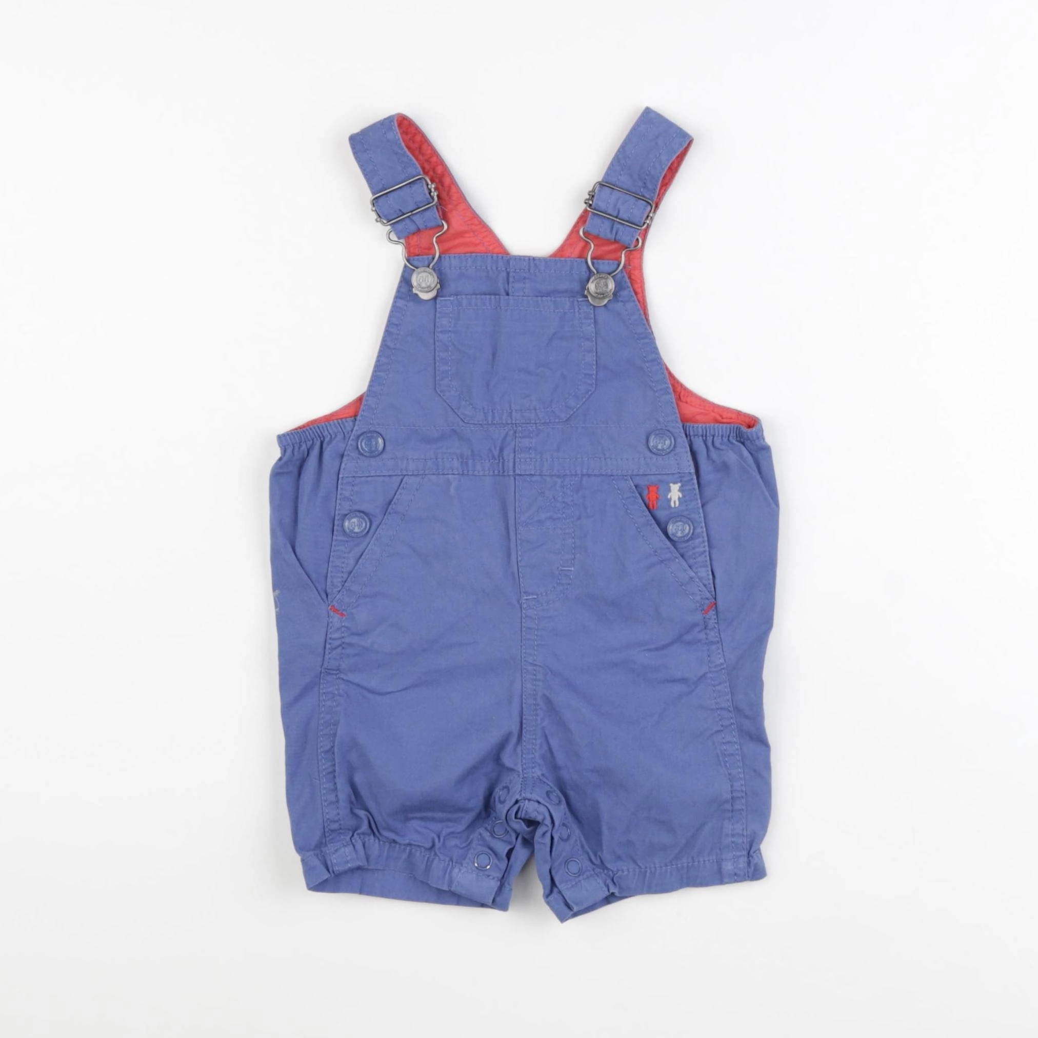 Natalys - salopette bleu - 6 mois