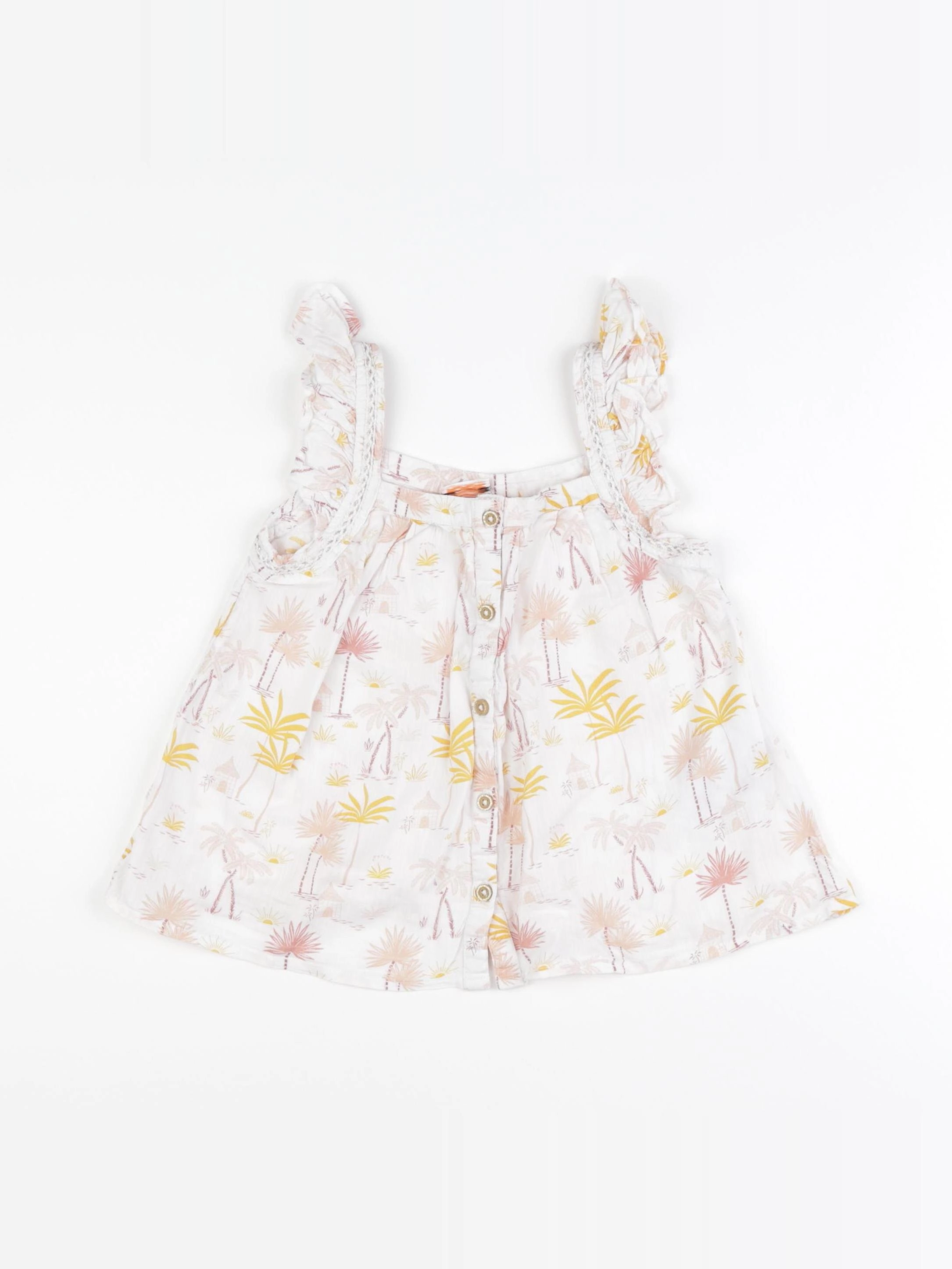 Tape à l'oeil - blouse blanc, rose - 5 ans