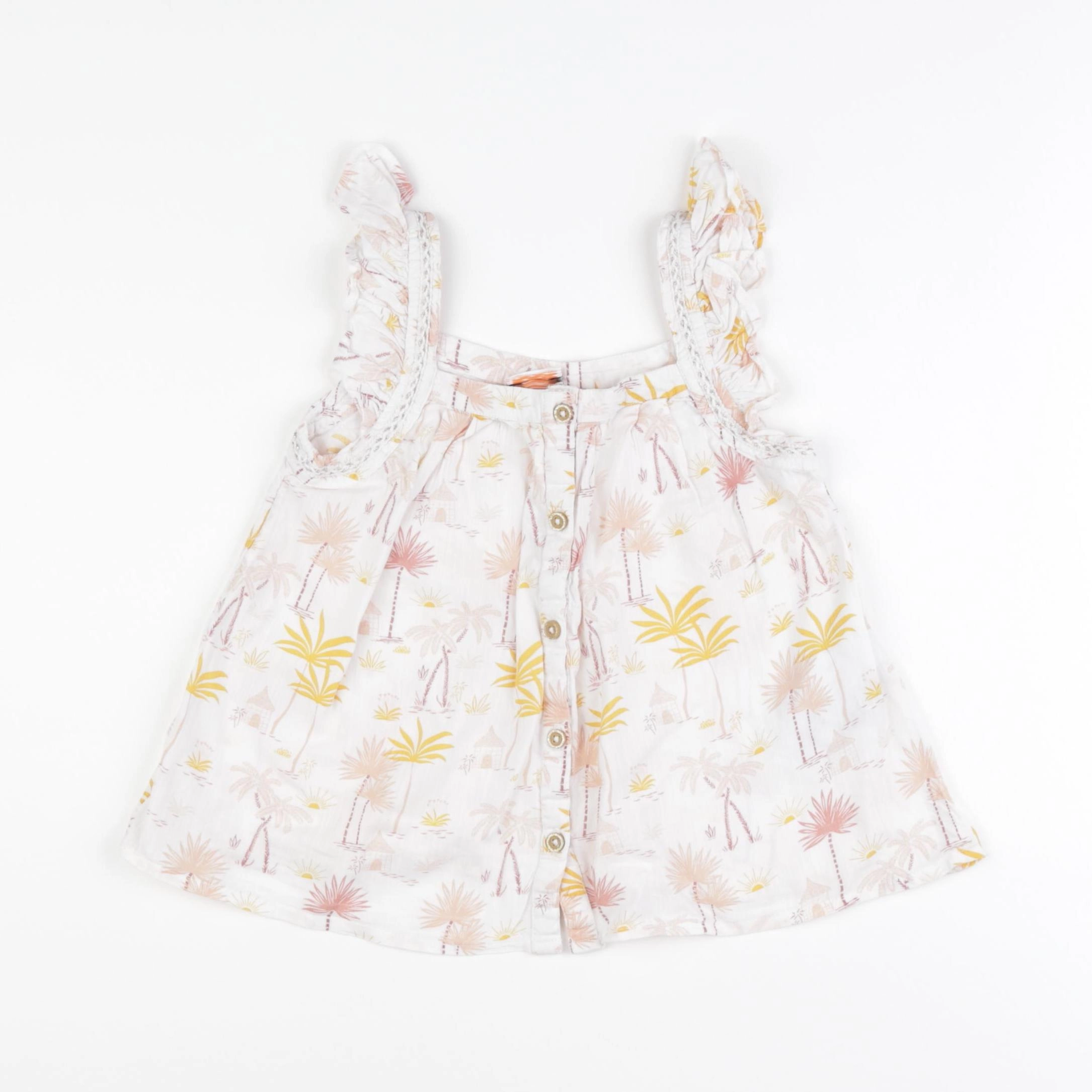 Tape à l'oeil - blouse blanc, rose - 5 ans