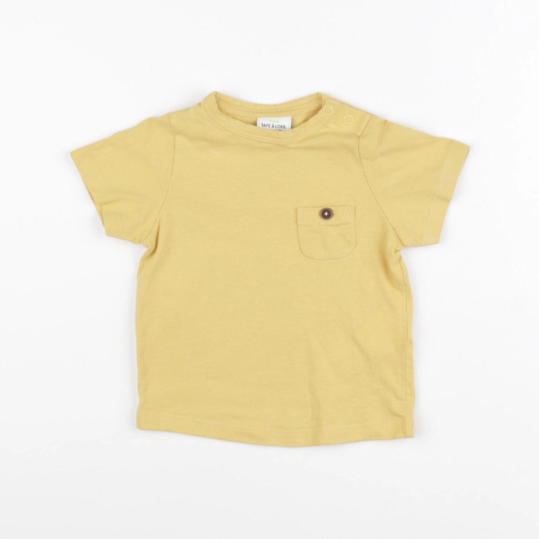 Tape à l'oeil - tee-shirt jaune - 6 mois