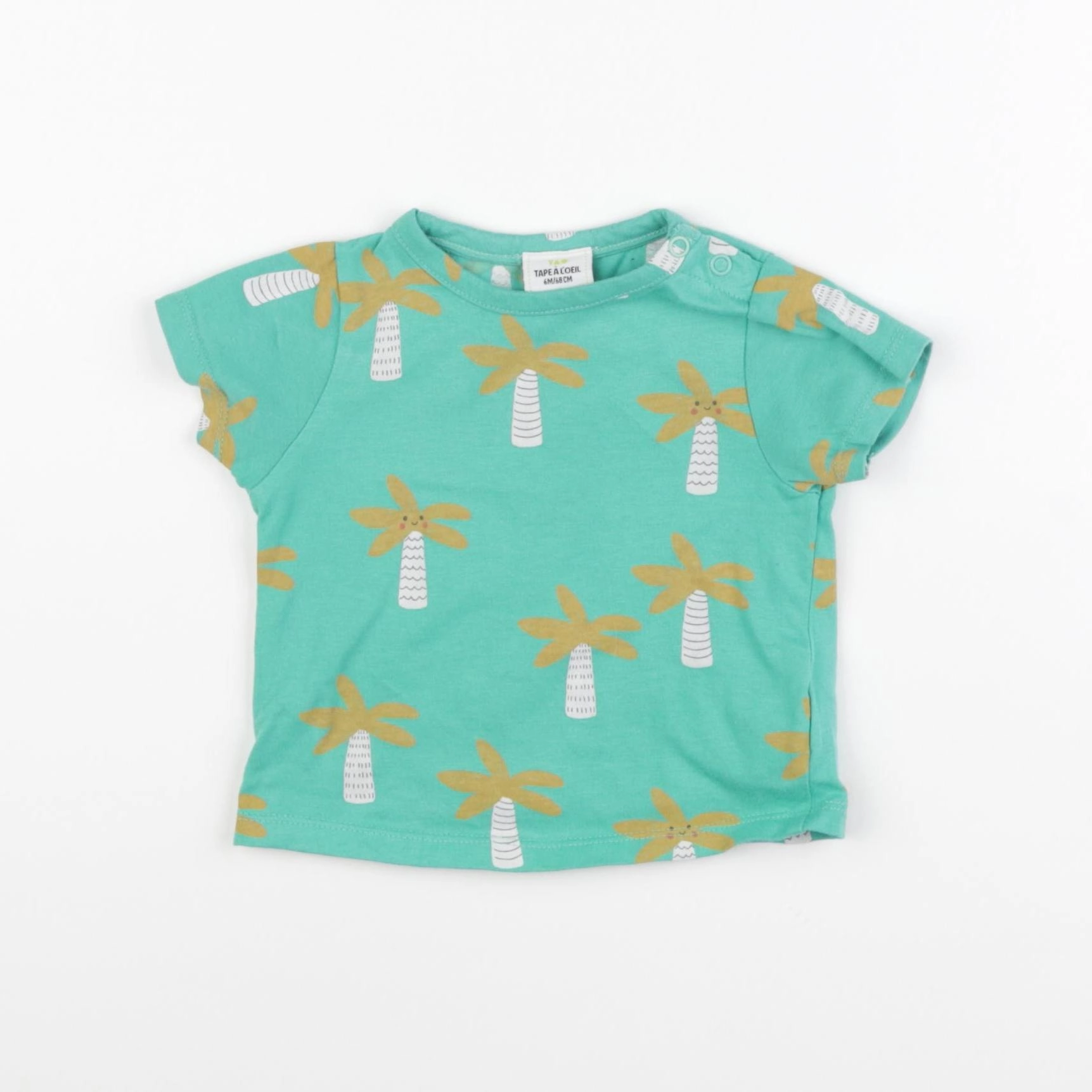 Tape à l'oeil - tee-shirt vert - 6 mois