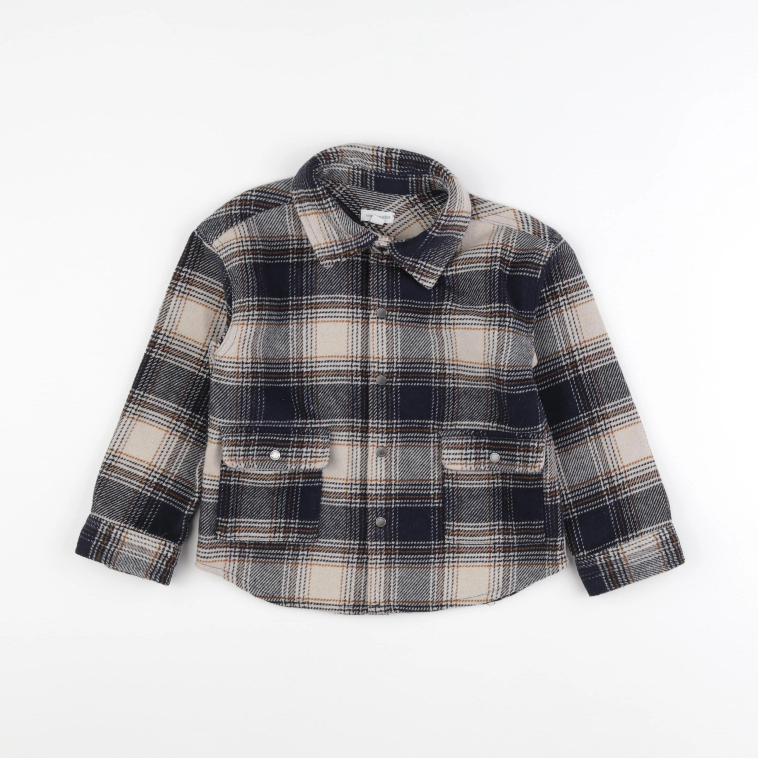 Vertbaudet - sur-chemise marron, bleu - 36 mois