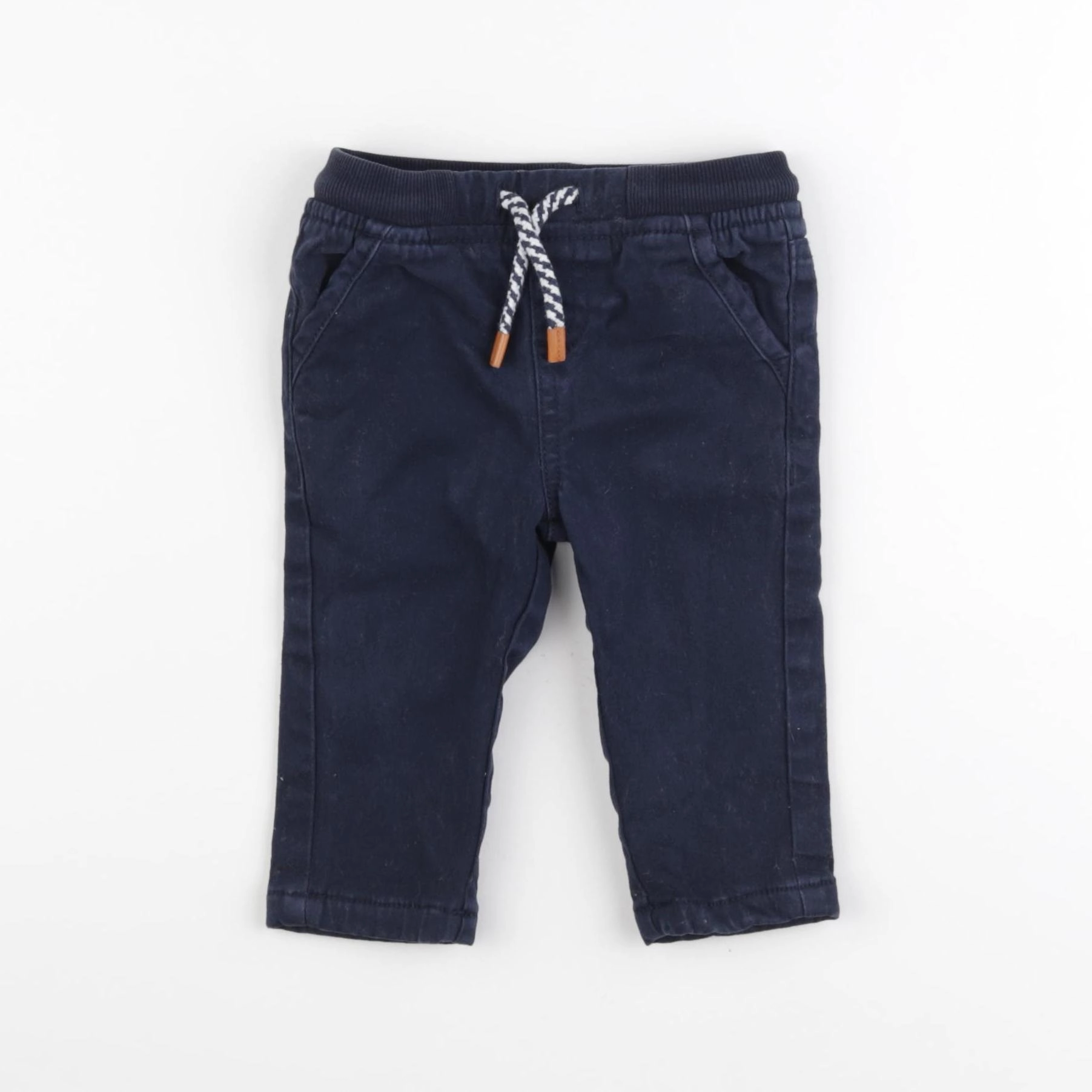 Vertbaudet - pantalon bleu - 9 mois
