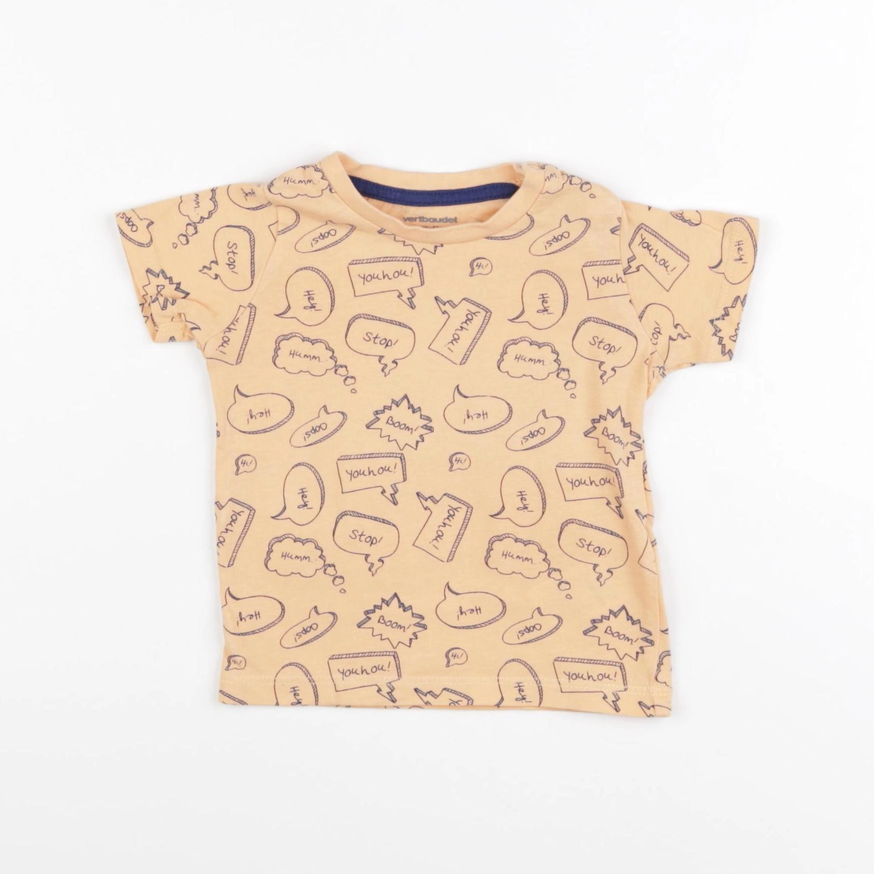 Vertbaudet - tee-shirt orange - 6 mois