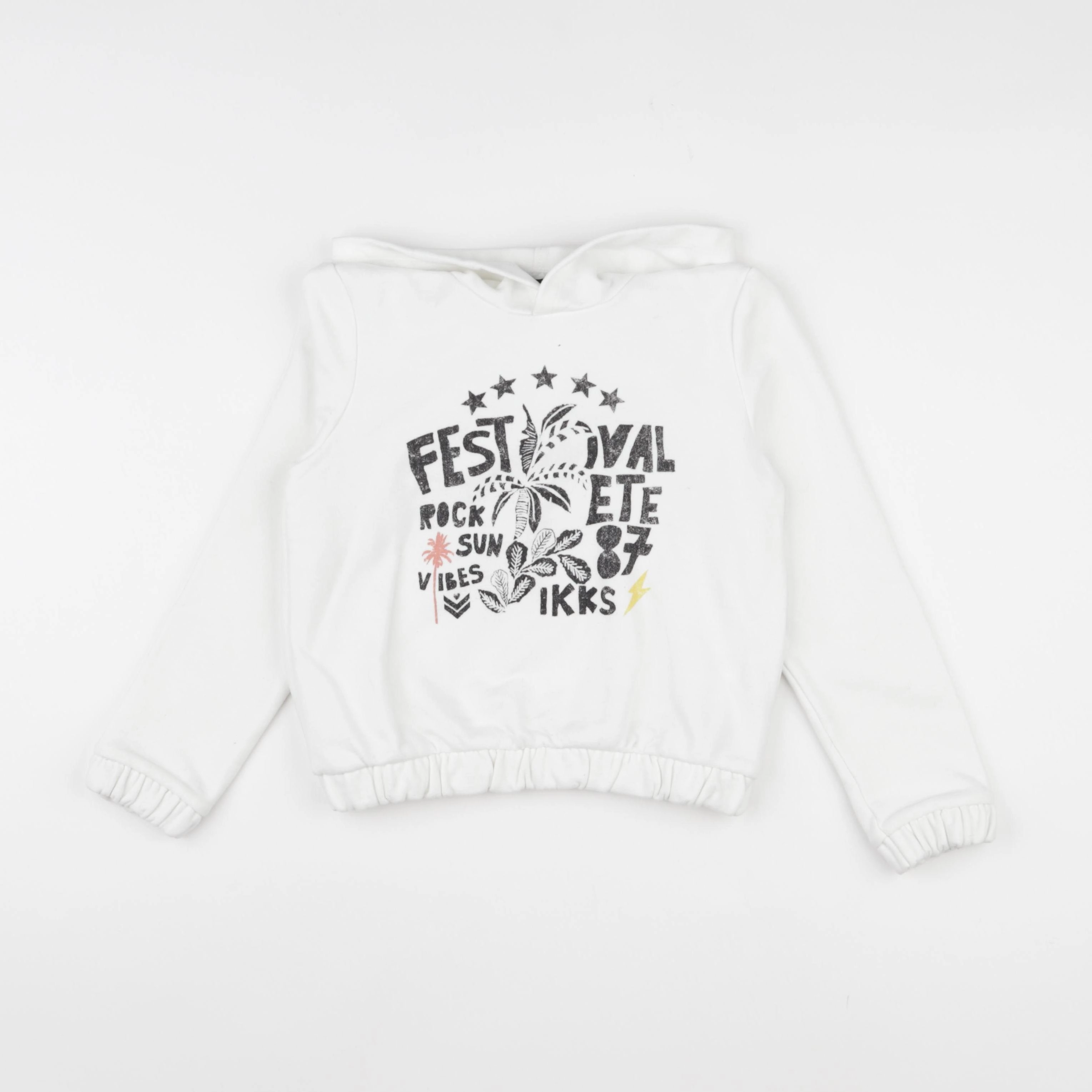 IKKS - sweat blanc - 6 ans