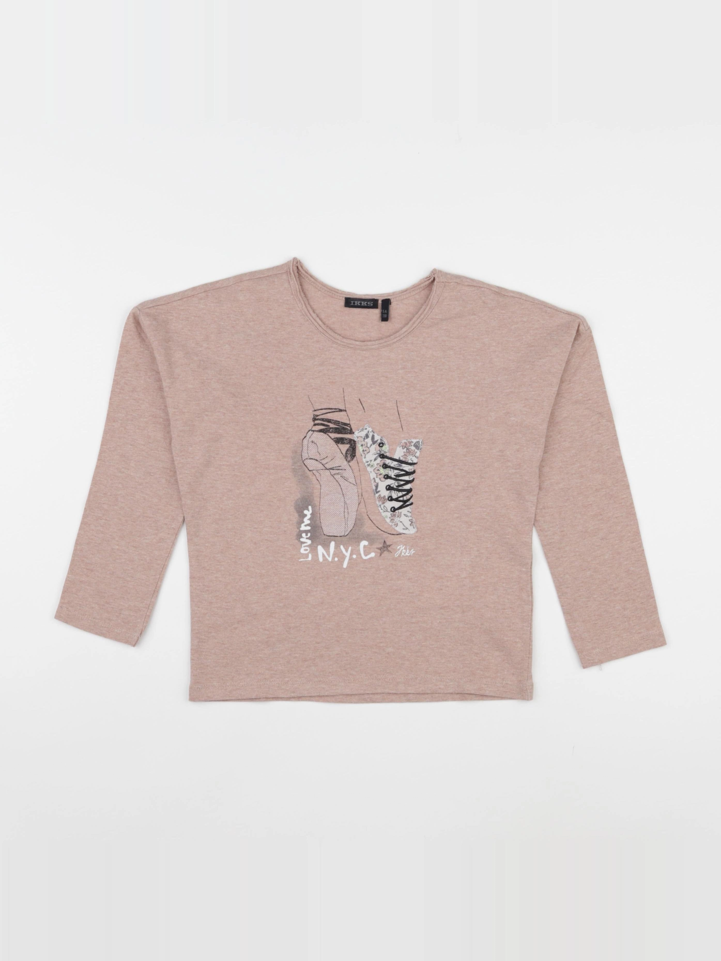 IKKS - tee-shirt rose - 5 ans