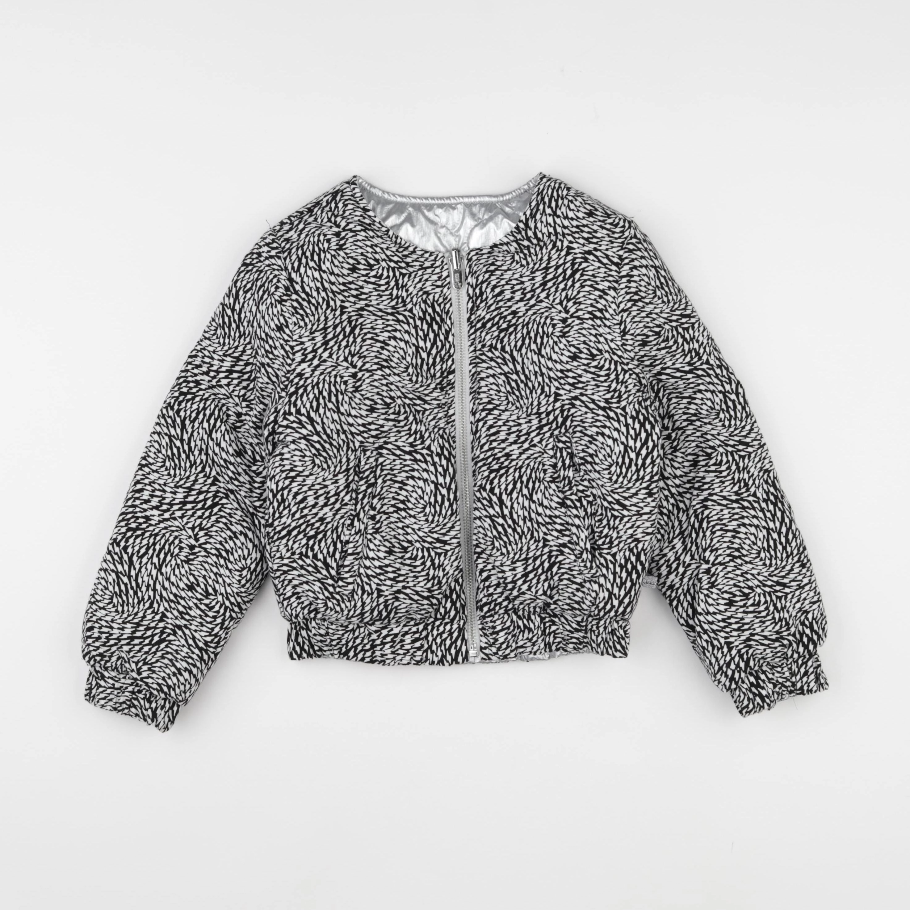 IKKS - veste réversible blanc, noir, argent - 5 ans