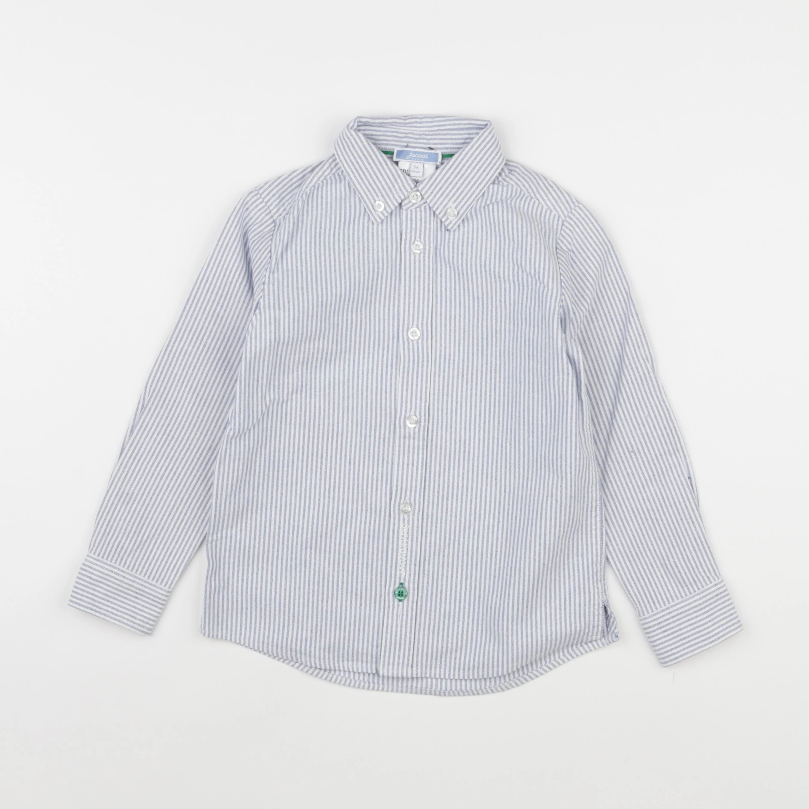 Jacadi - chemise bleu, blanc - 5 ans