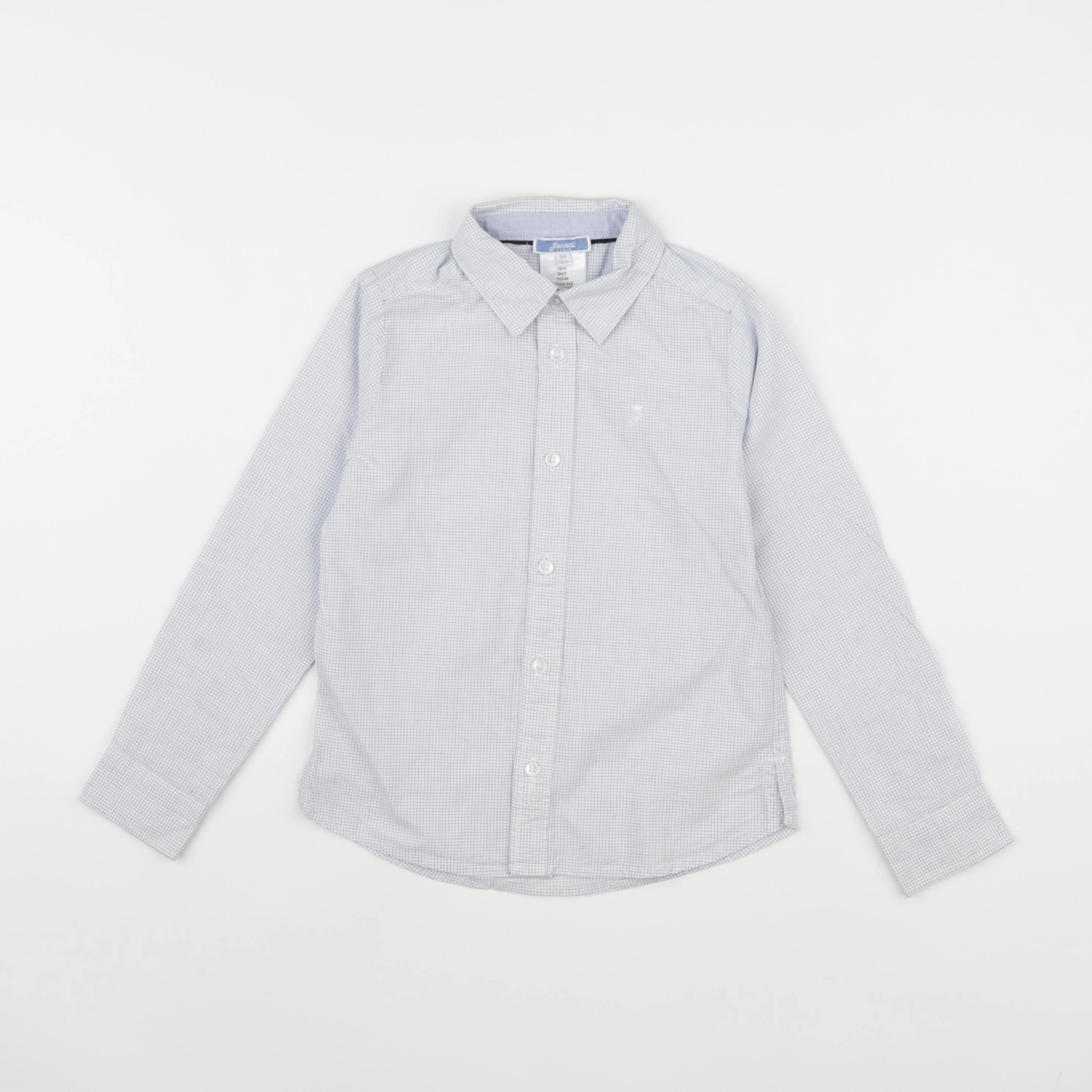 Jacadi - chemise bleu, blanc - 5 ans