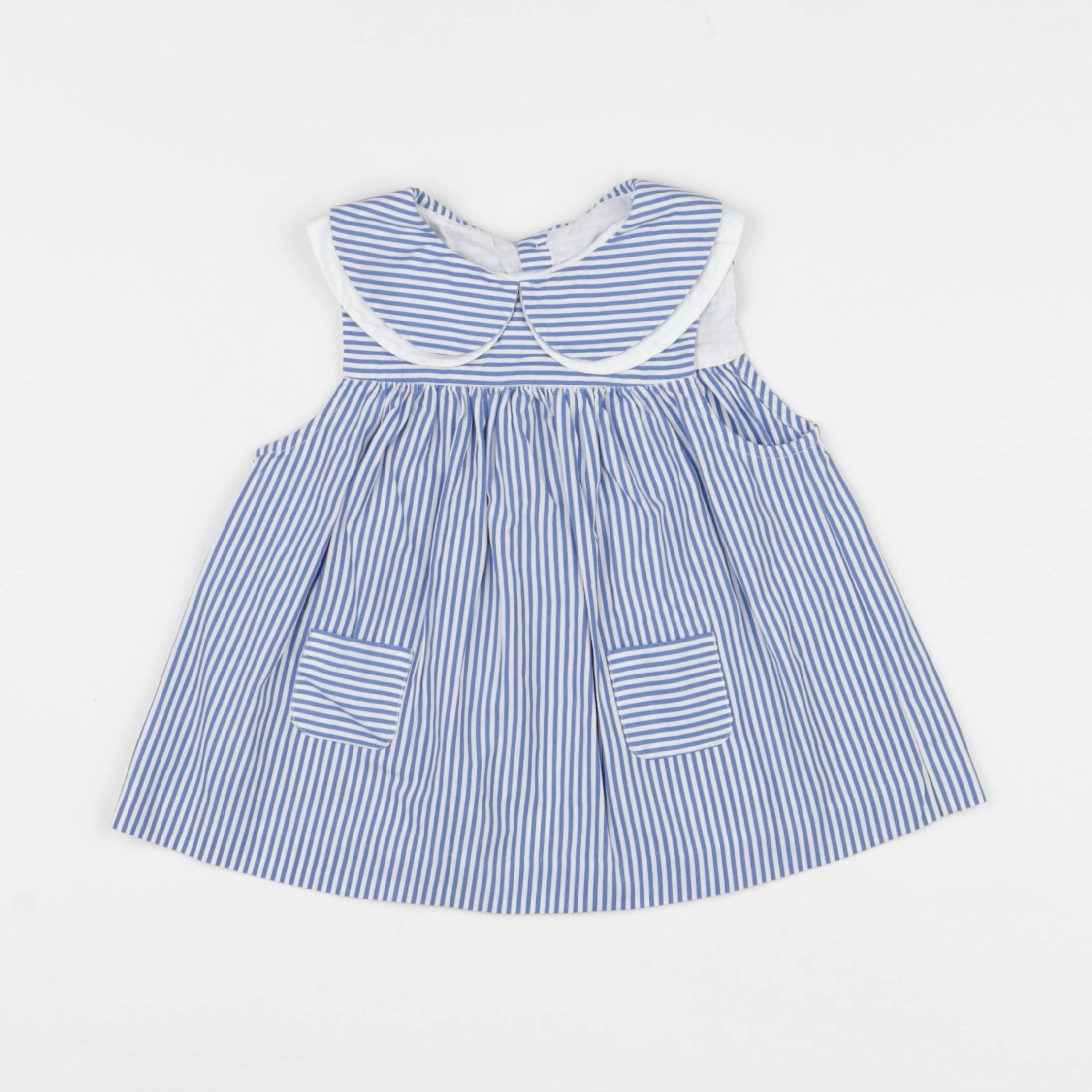Jacadi - blouse blanc, bleu - 36 mois
