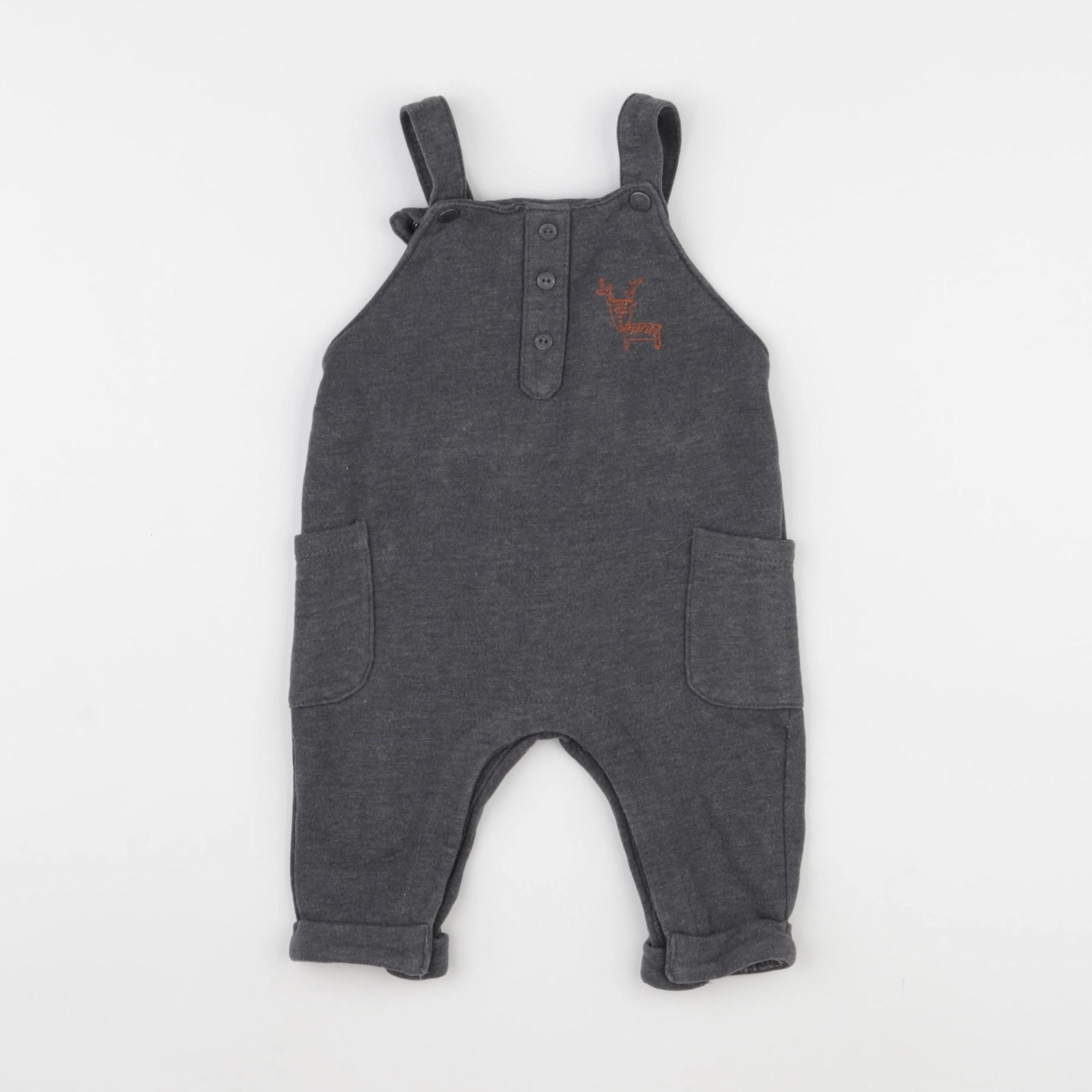 Vertbaudet - combinaison gris - 6 mois
