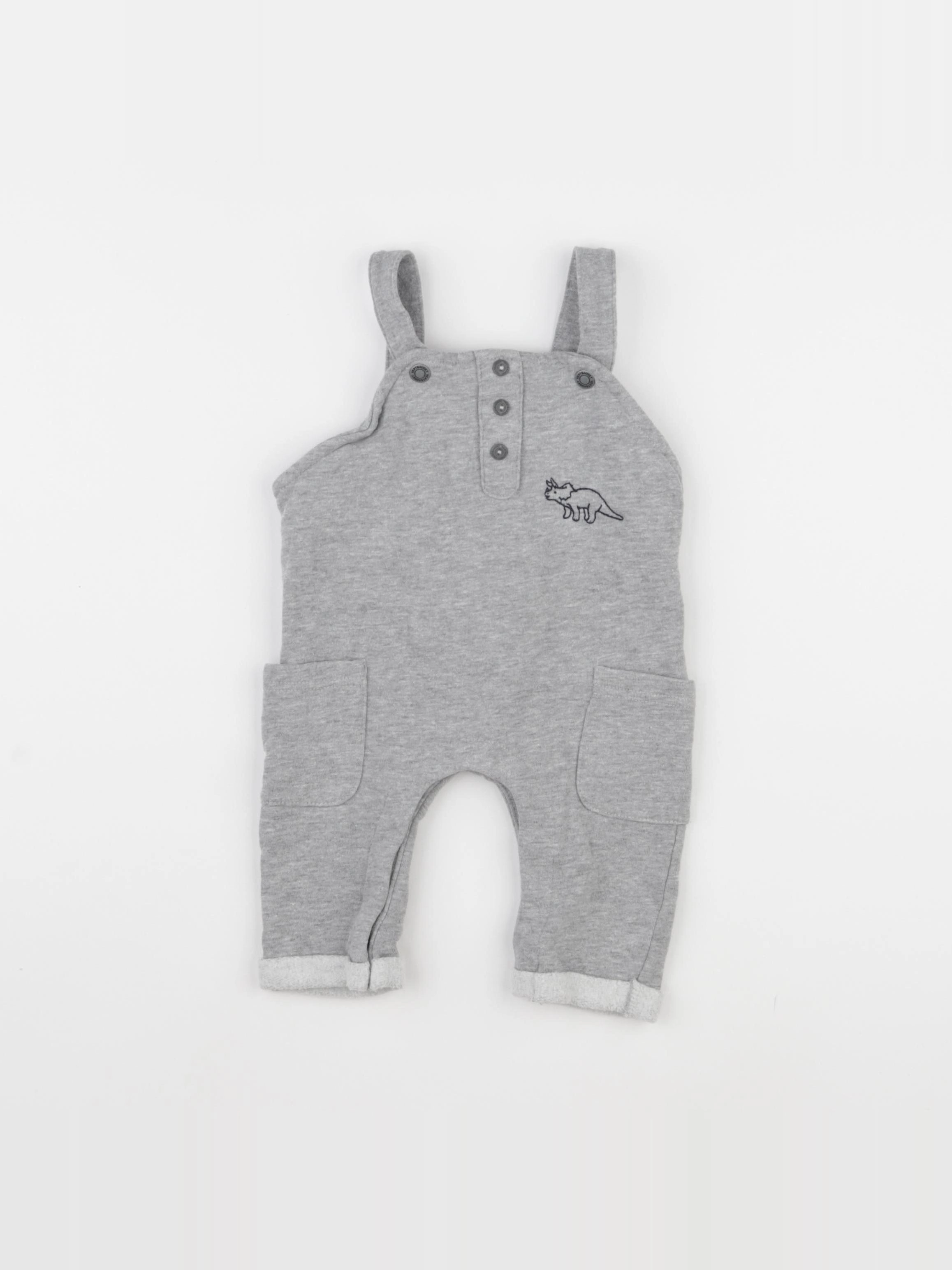 Vertbaudet - combinaison gris - 6 mois